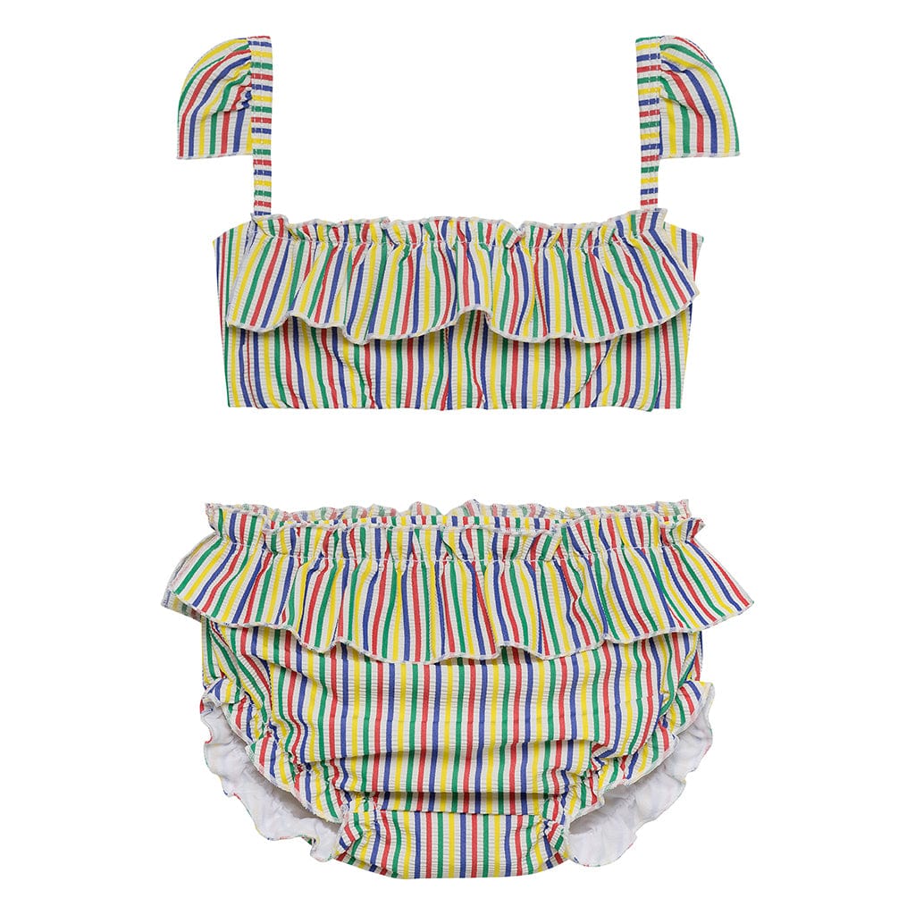 Fun Stripe Mini Cabana Bikini Set - Tenth & Pine - Mini Swimwear - 0 - 6 Months - Fun Stripe - Montce