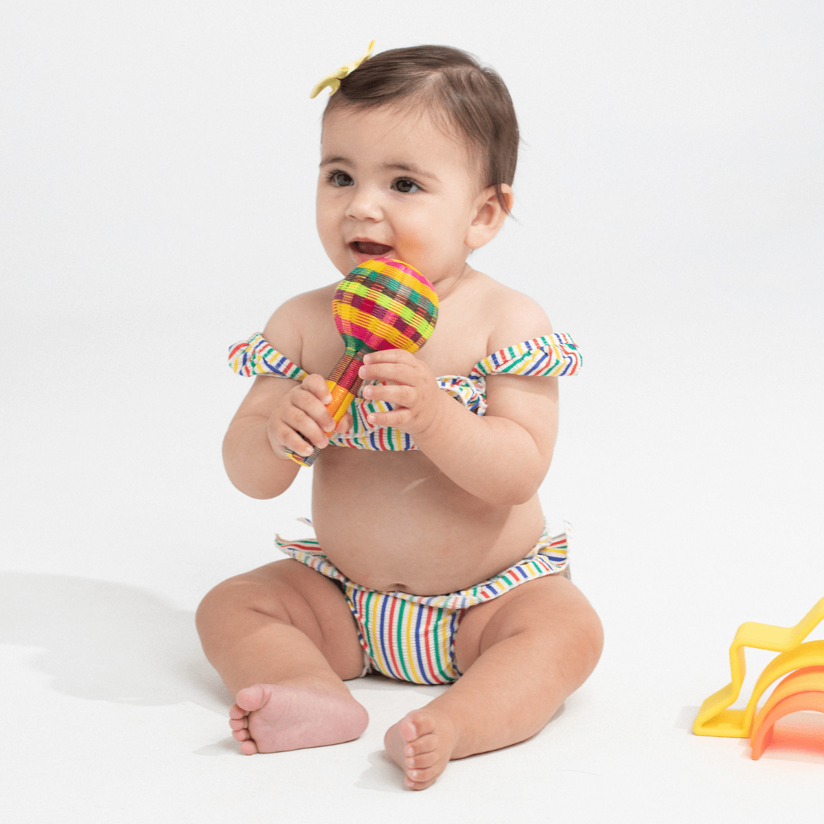 Fun Stripe Mini Cabana Bikini Set - Tenth & Pine - Mini Swimwear - 0 - 6 Months - Fun Stripe - Montce
