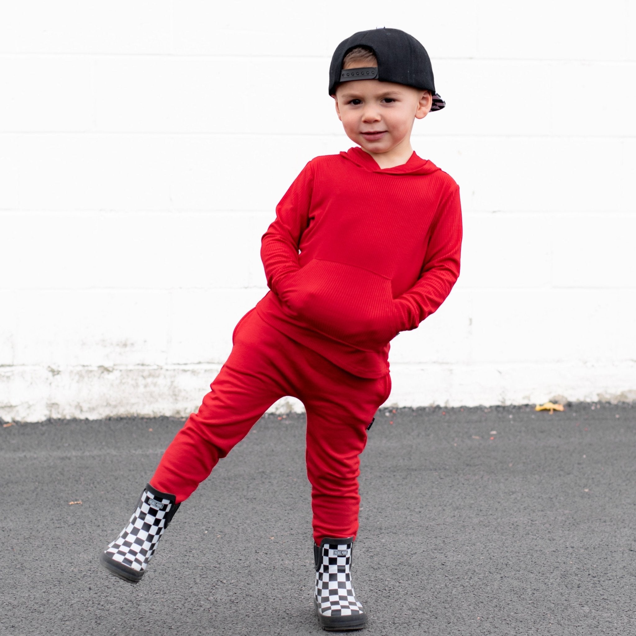 HAREM PANTS - Red - Tenth & Pine - harem pants - 0/6m