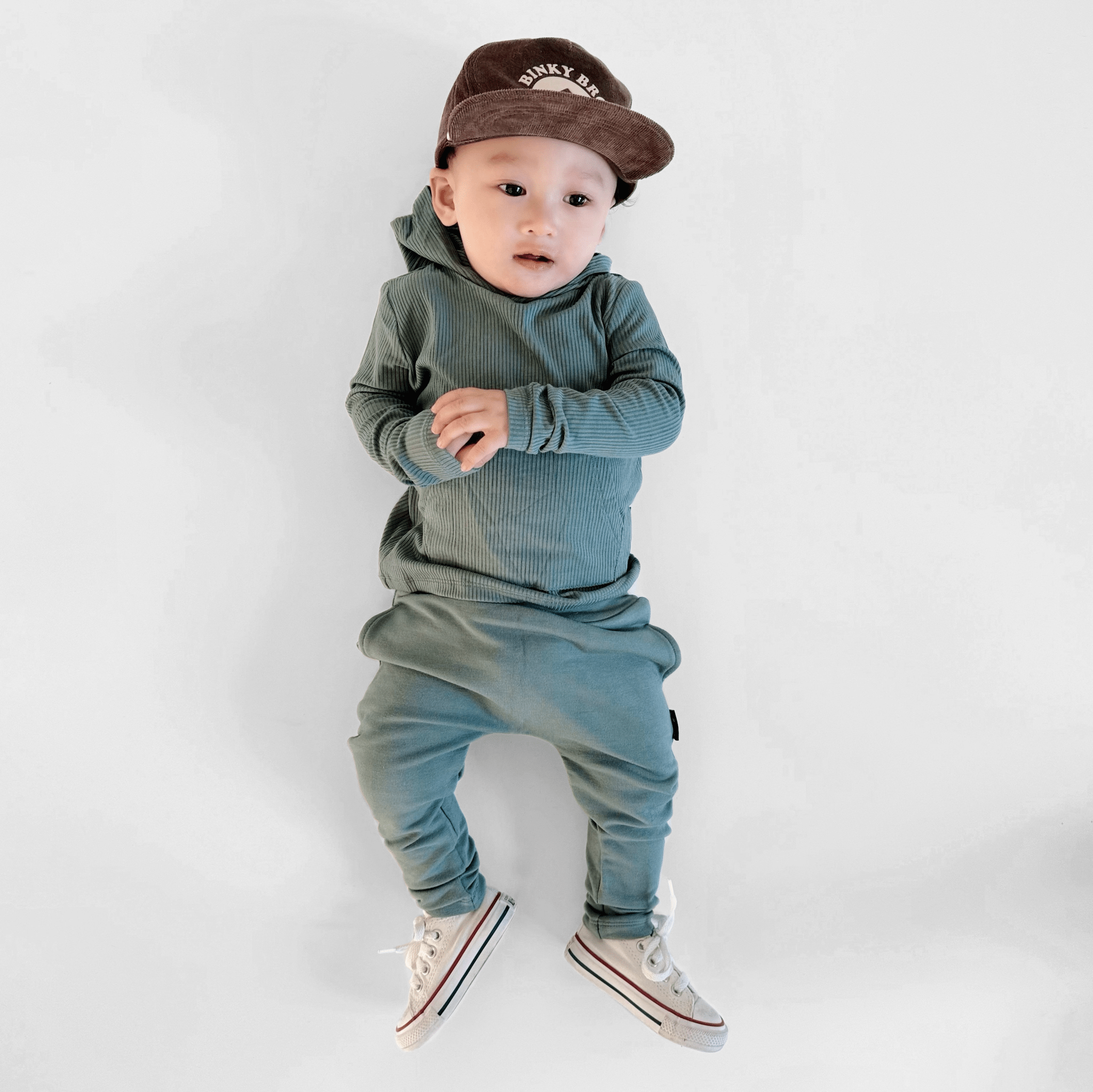 HAREM PANTS - Slate - Tenth & Pine - harem pants - 0/6m