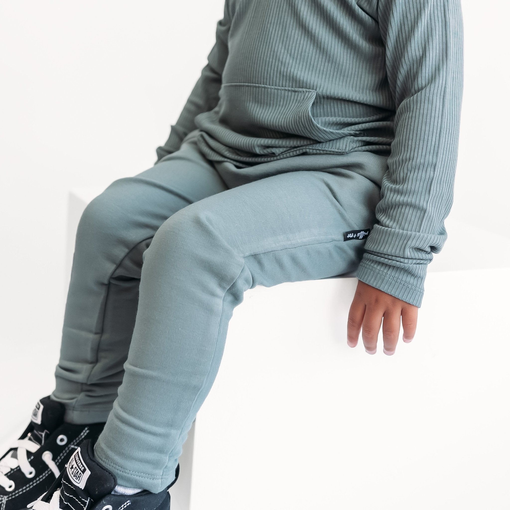 HAREM PANTS - Slate - Tenth & Pine - harem pants - 0/6m