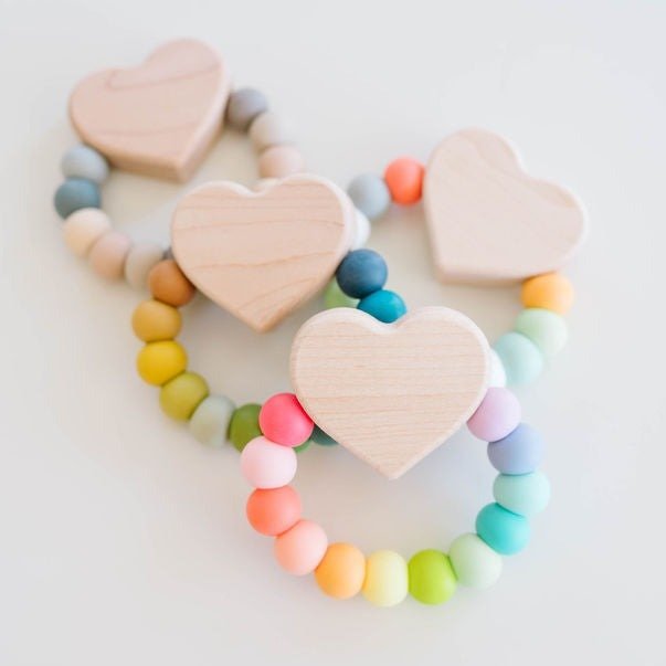 Heart Charm Teether - Tenth & Pine - Pacifiers & Teethers - Riverbed
