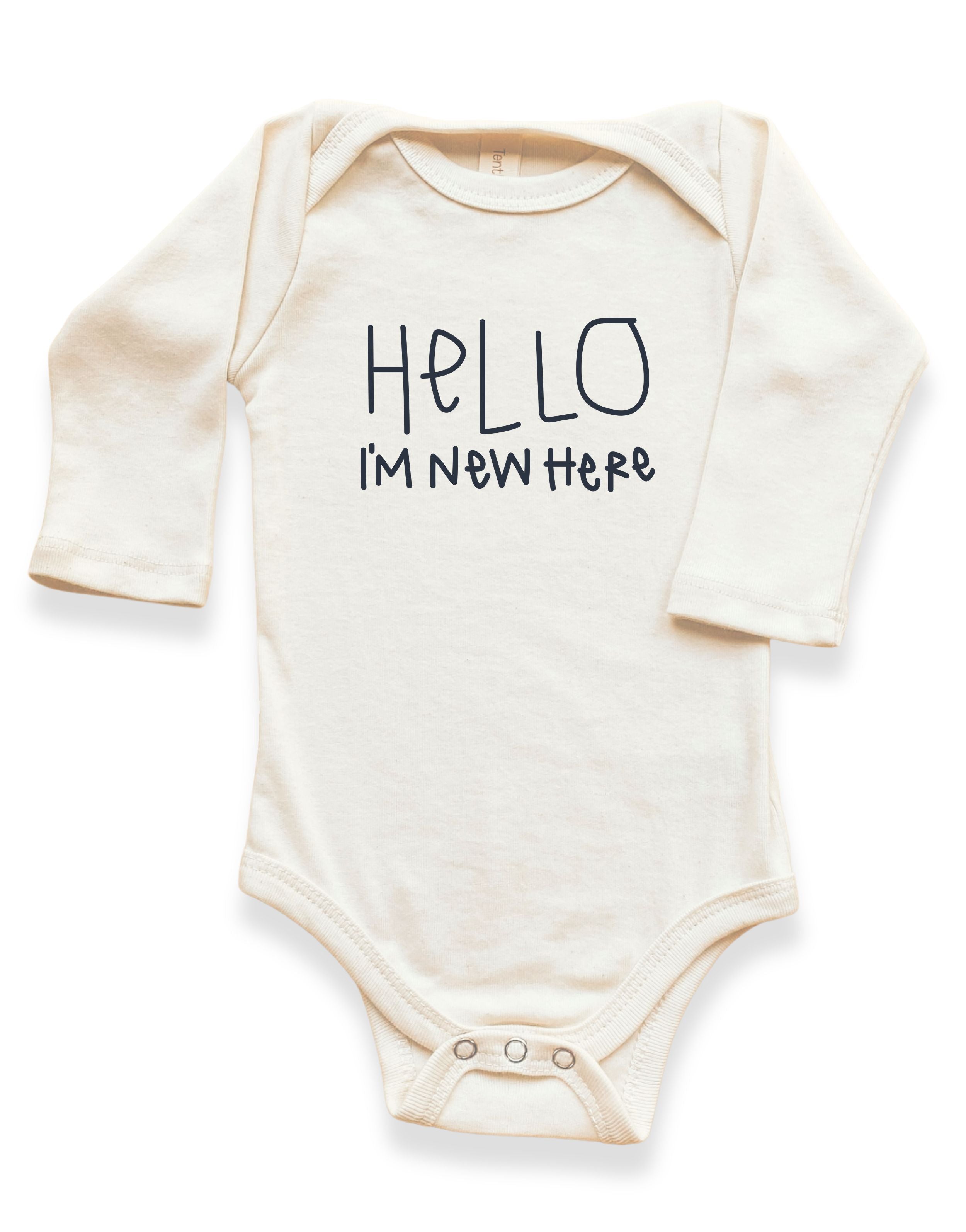 organic cotton Baby onesie with &