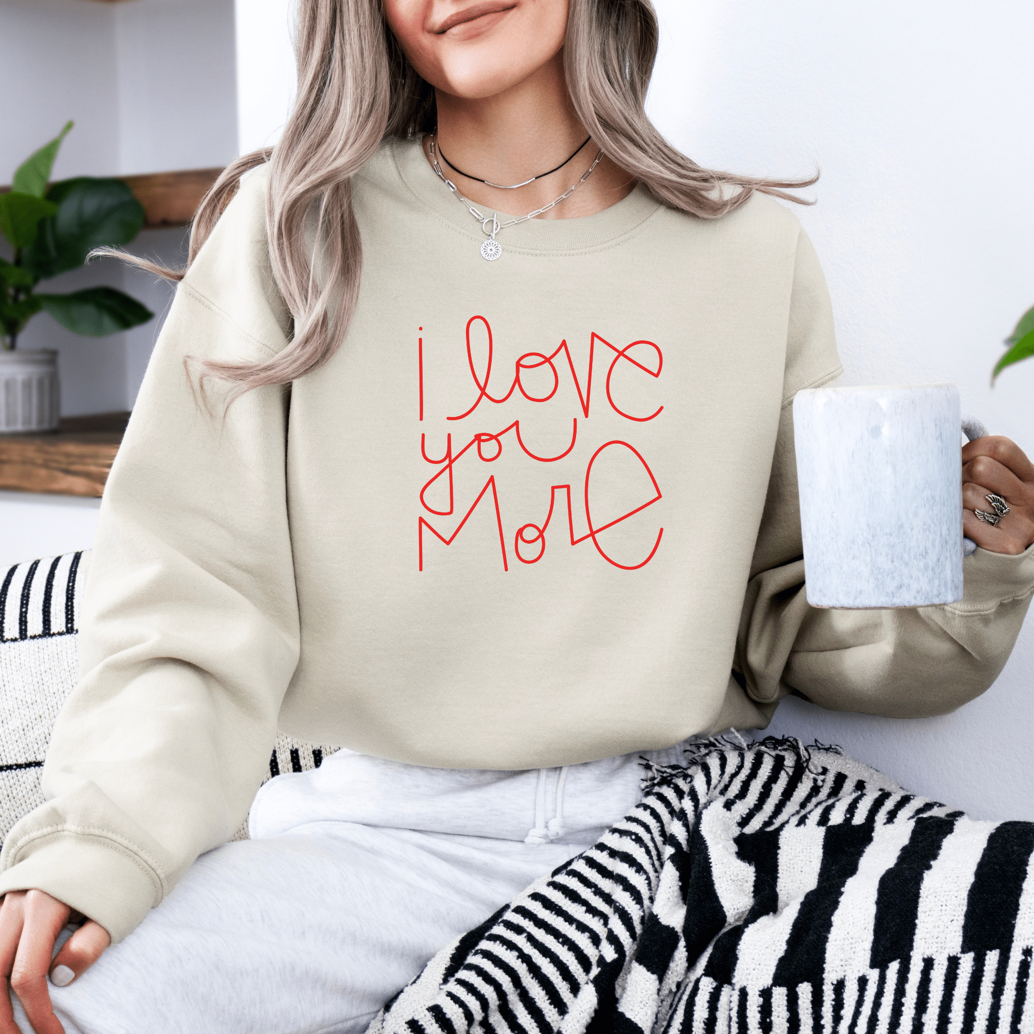 I Love You More | Premium Adult Sweatshirt - Tenth & Pine - Adult Sweatshirt - S - Bone