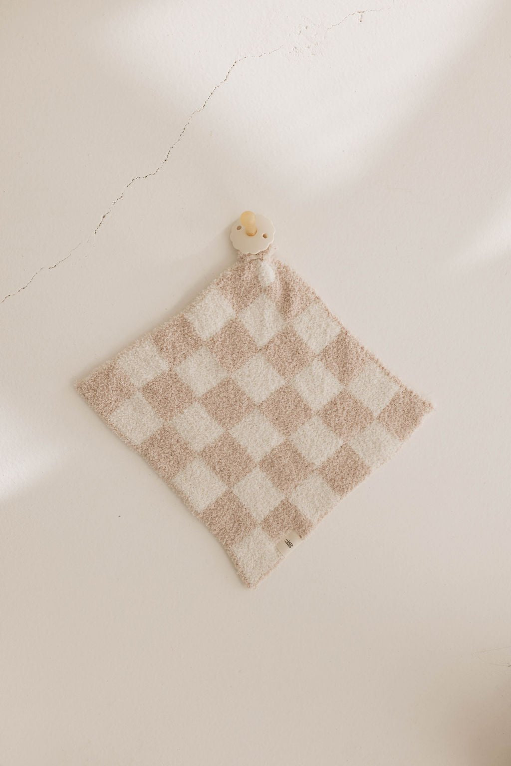 Lovey | Taupe & White Checkerboard - Tenth & Pine -