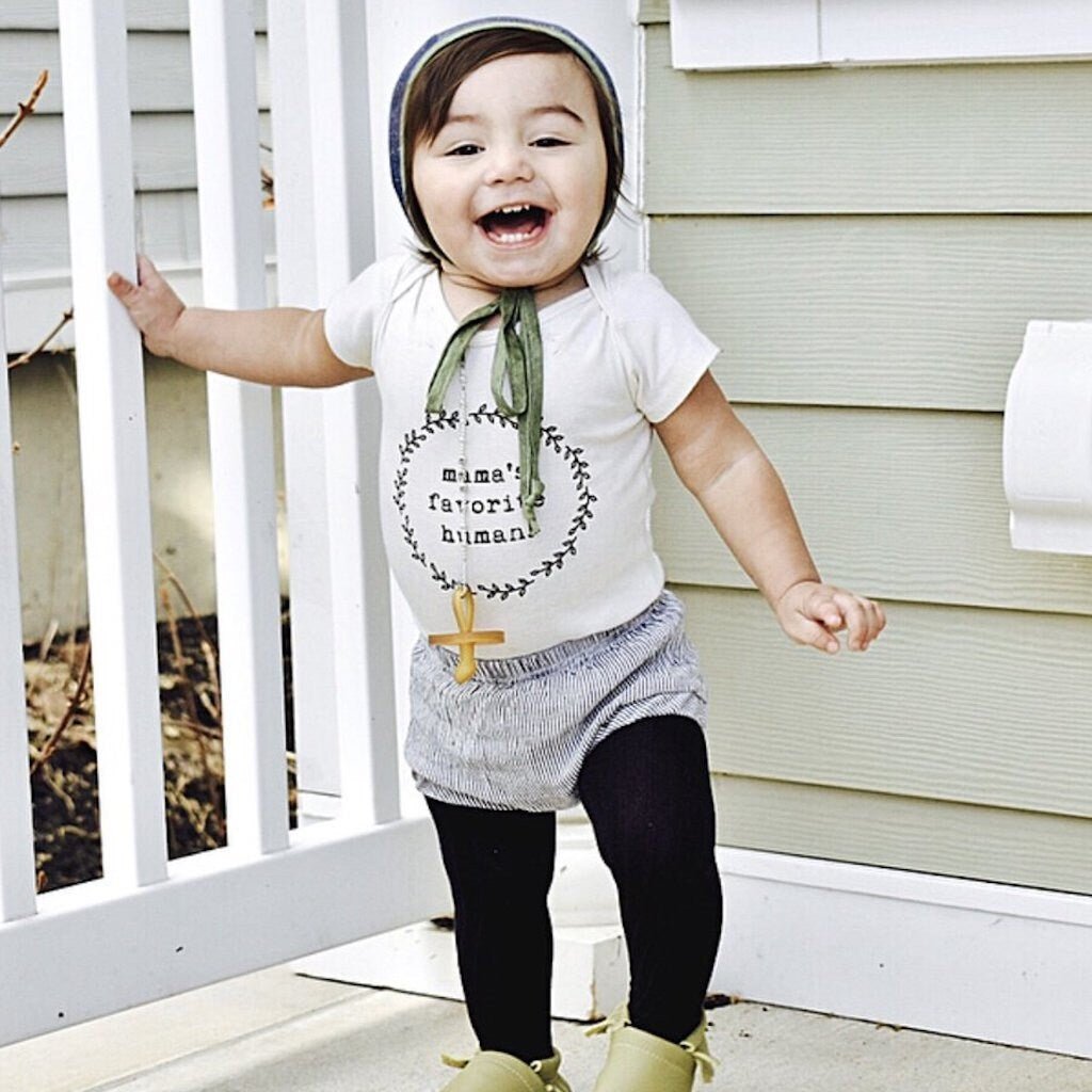 Mamas Favorite Human Onesie®, Baby, Girl, Boy, Infant, Toddler, Newborn, Organic, Bodysuit, Outfit, One Piece, Unisex, Gender Neutral - Tenth & Pine - Bodysuits - 0 - 3M