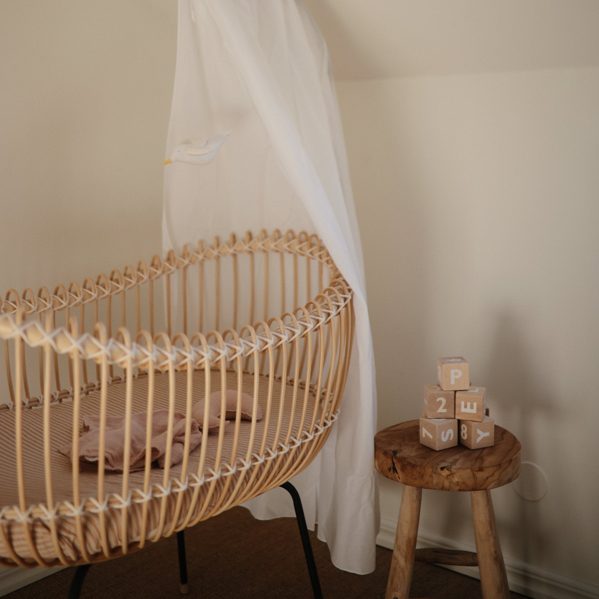 Moon Lovey Blanket - Tenth & Pine - blankets - Blush