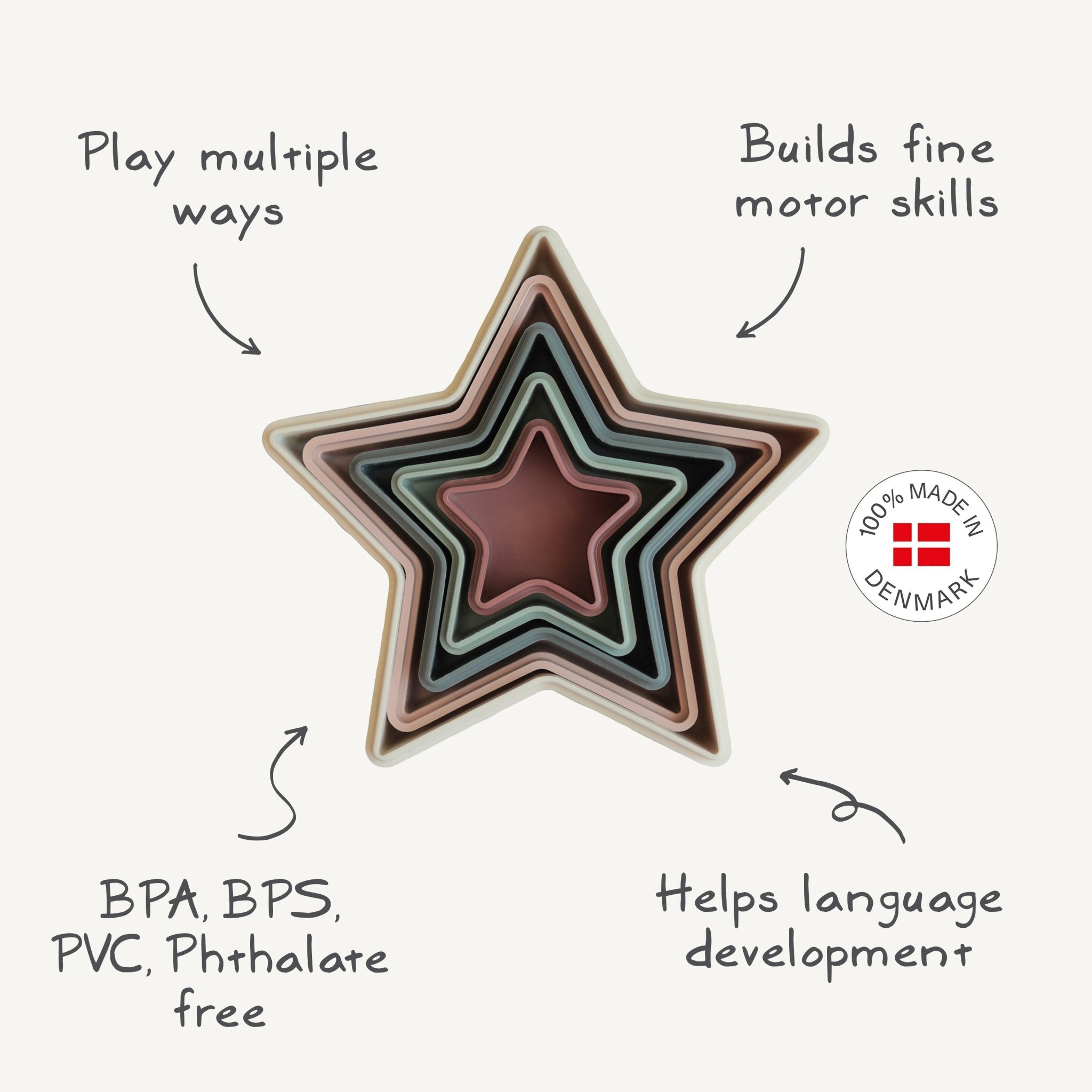 Nesting Stars Toy - Tenth & Pine - toys - Original