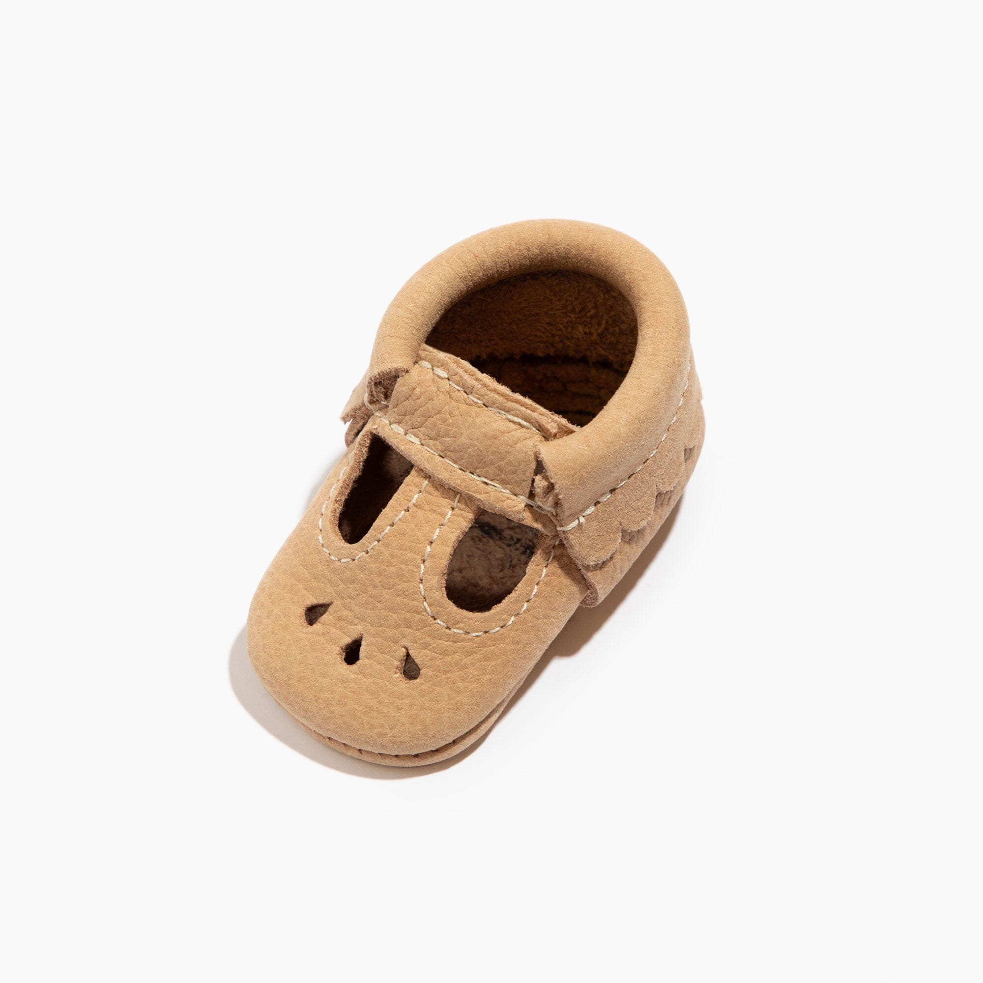 Newborn Weathered Brown Mary Jane Baby Shoe - Tenth & Pine - Mary Jane - Soft Sole - Newborn