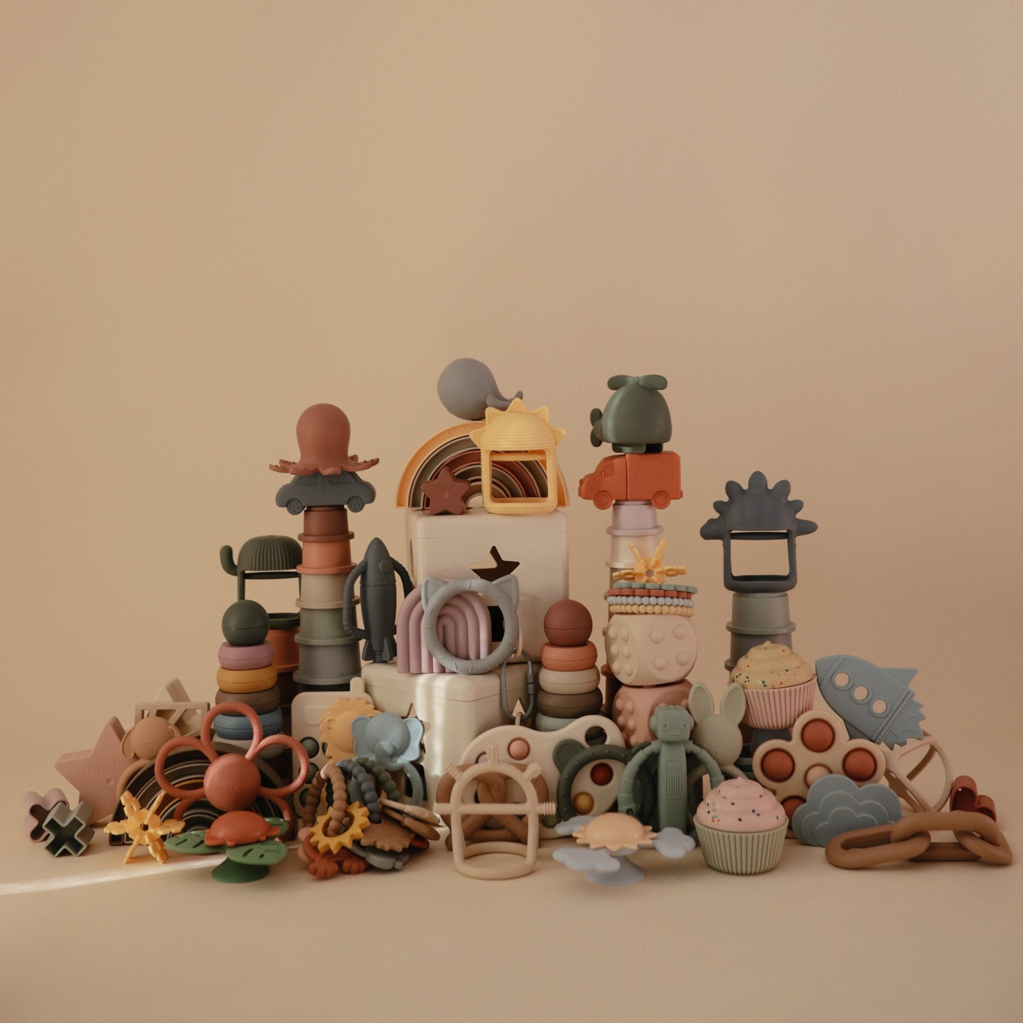 No - Drop Sensory Teether - Tenth & Pine - teether - Shifting Sand