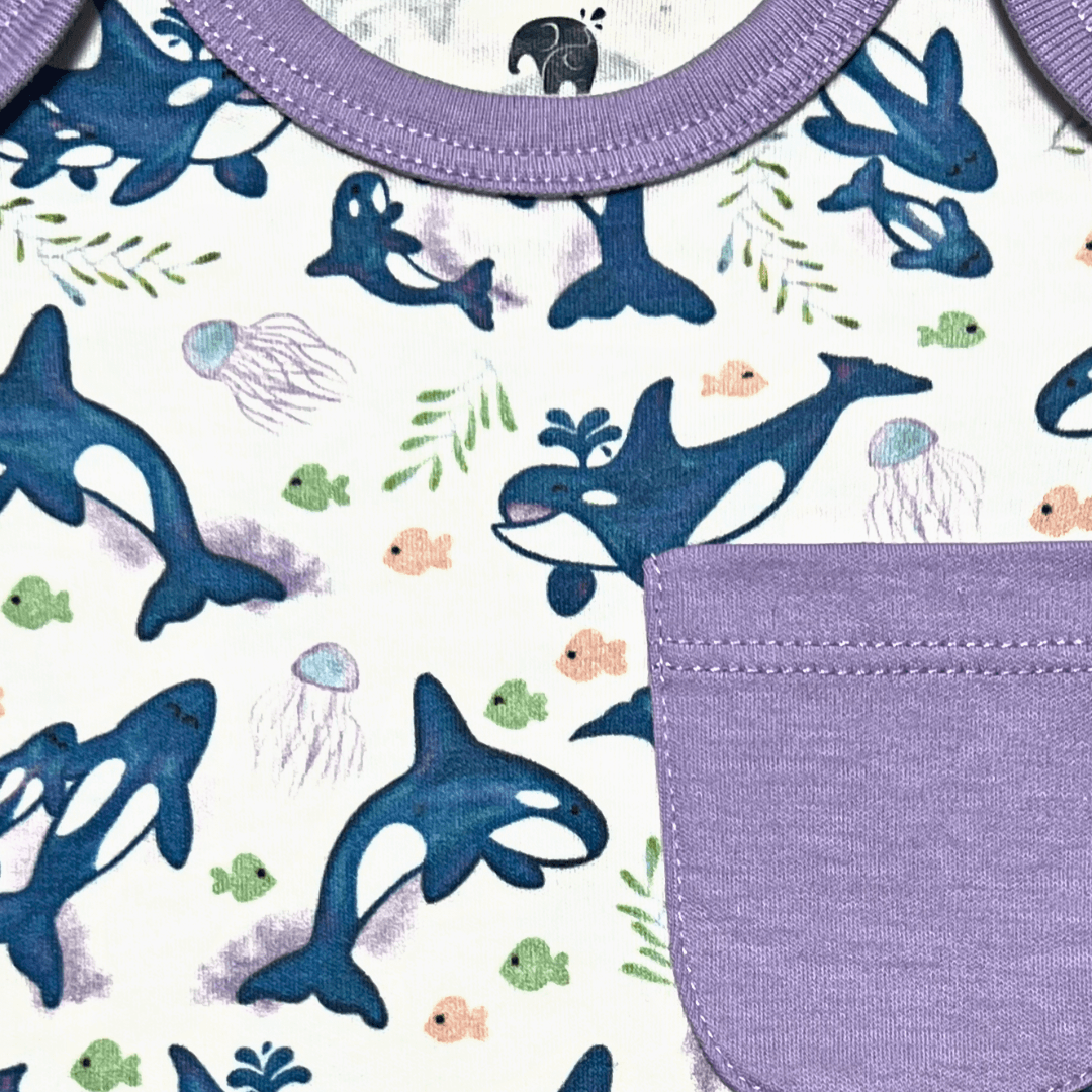 Orca Short Set | Organic Pima Cotton - Tenth & Pine - Summer Outfits - 0 - 3M - Kolorful