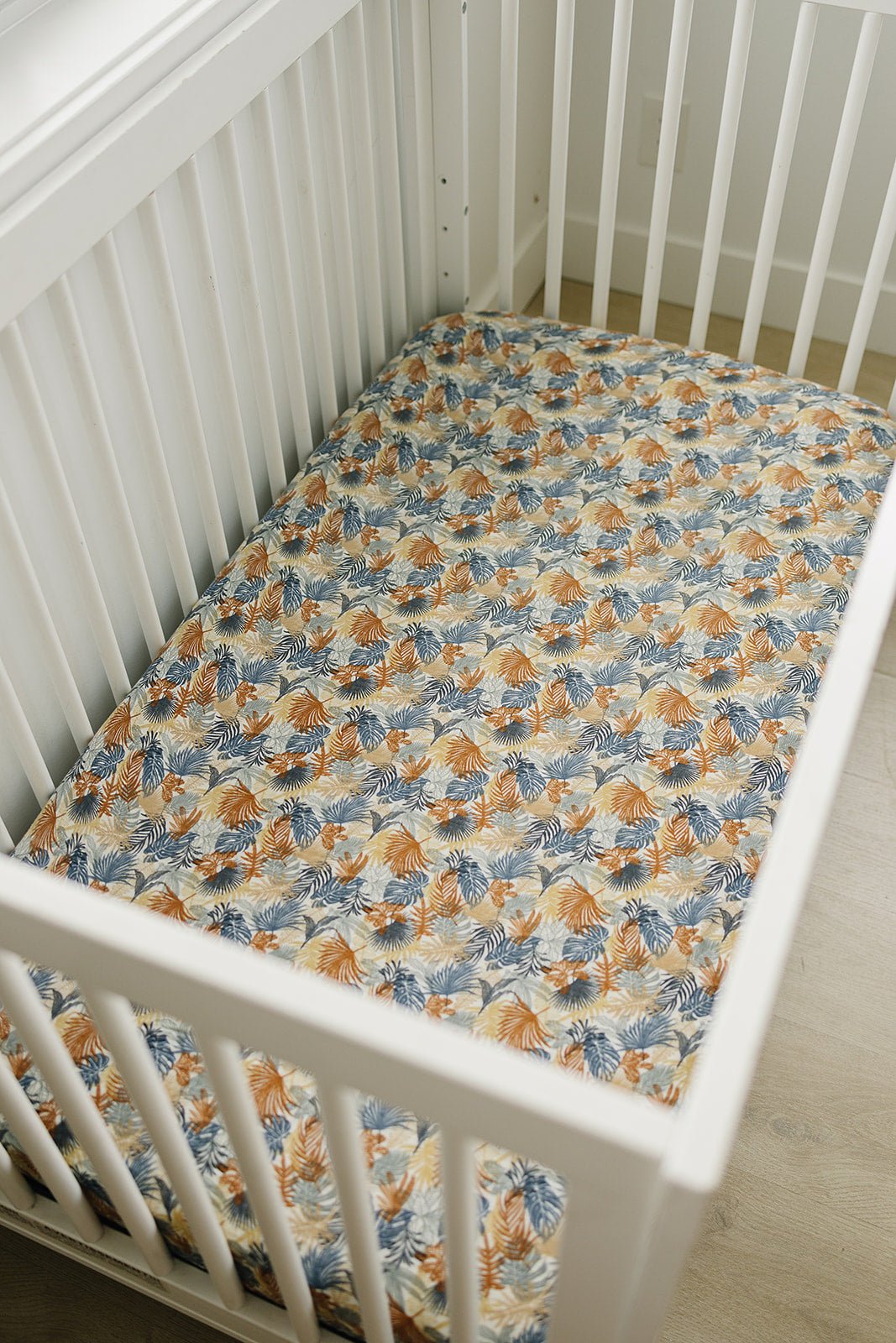 Paradise Palms Muslin Crib Sheet - Tenth & Pine -