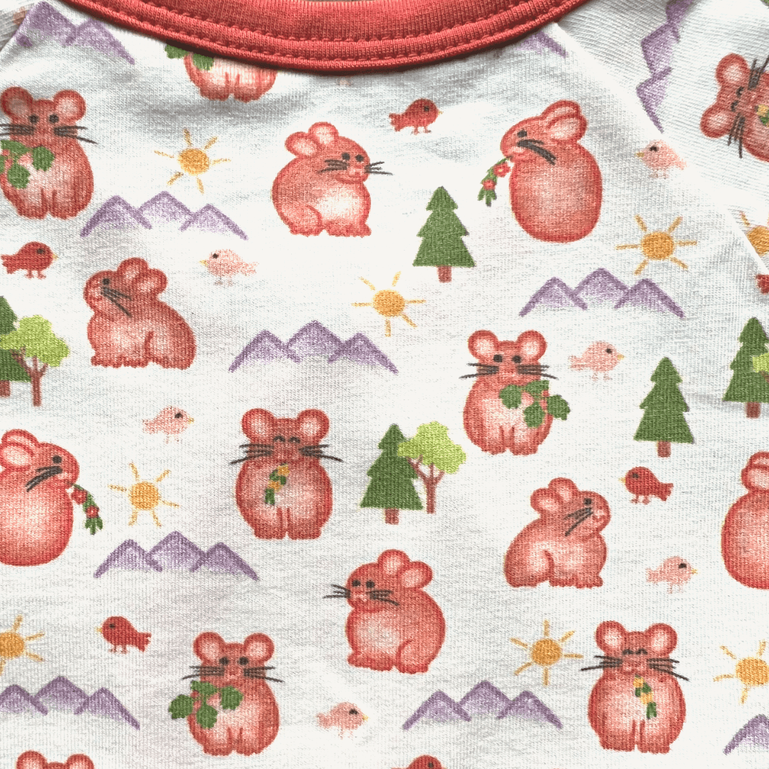 Pika Kimono Shorty | Organic Pima Cotton - Tenth & Pine - Summer Outfits - 0 - 3M - Kolorful