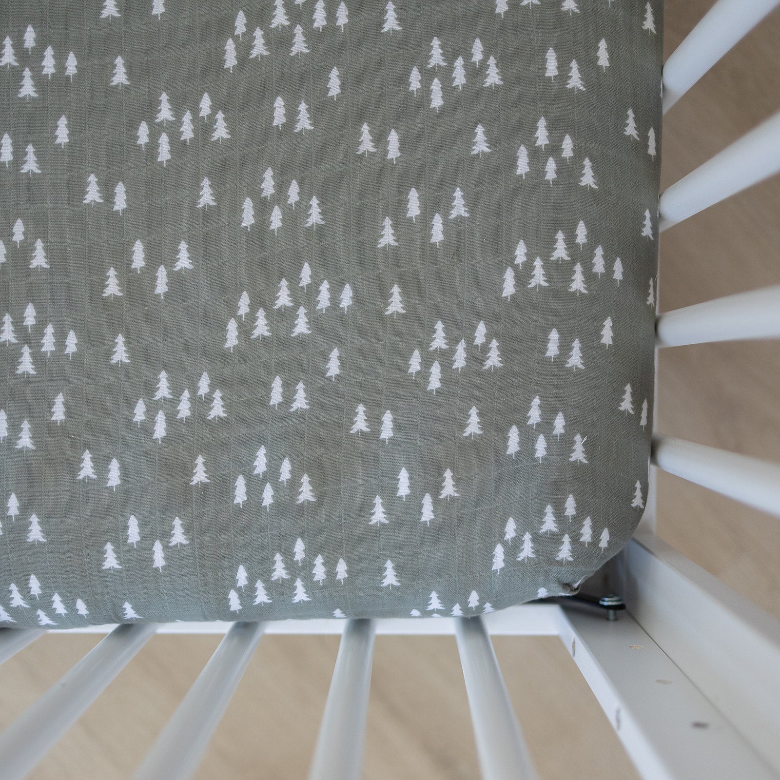 Pines Muslin Crib Sheet - Tenth & Pine -