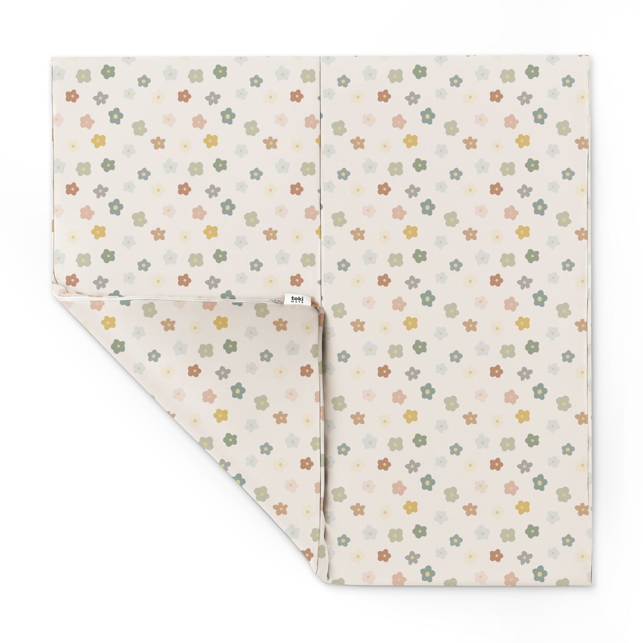 Playful Posies Vegan Leather Mat - Tenth & Pine - Vegan Leather Padded Mat - Standard