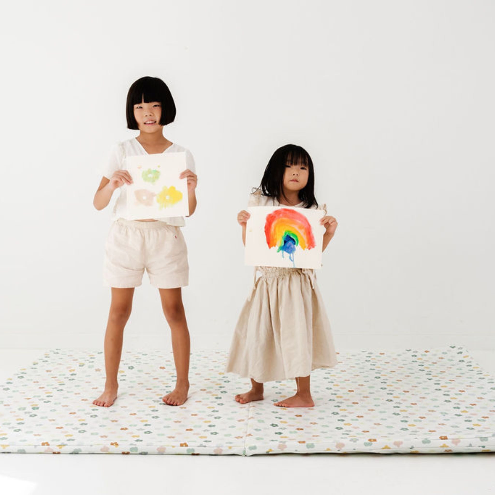 Playful Posies Vegan Leather Mat - Tenth & Pine - Vegan Leather Padded Mat - Epic