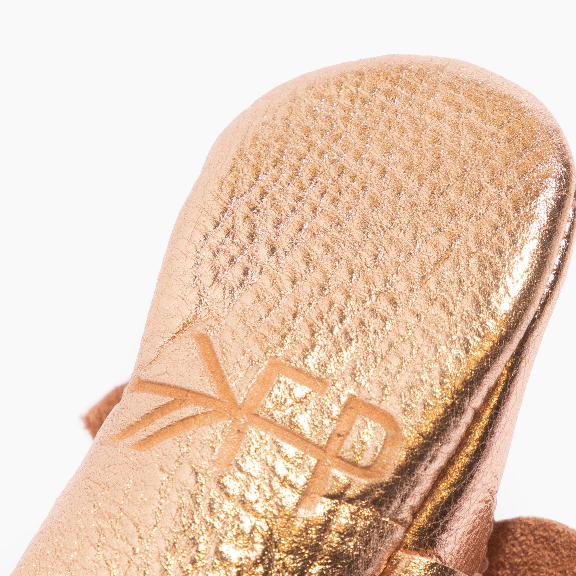 Rose Gold Knotted Bow Baby Shoe - Tenth & Pine - Knotted Bow Mocc - Soft Sole - 1