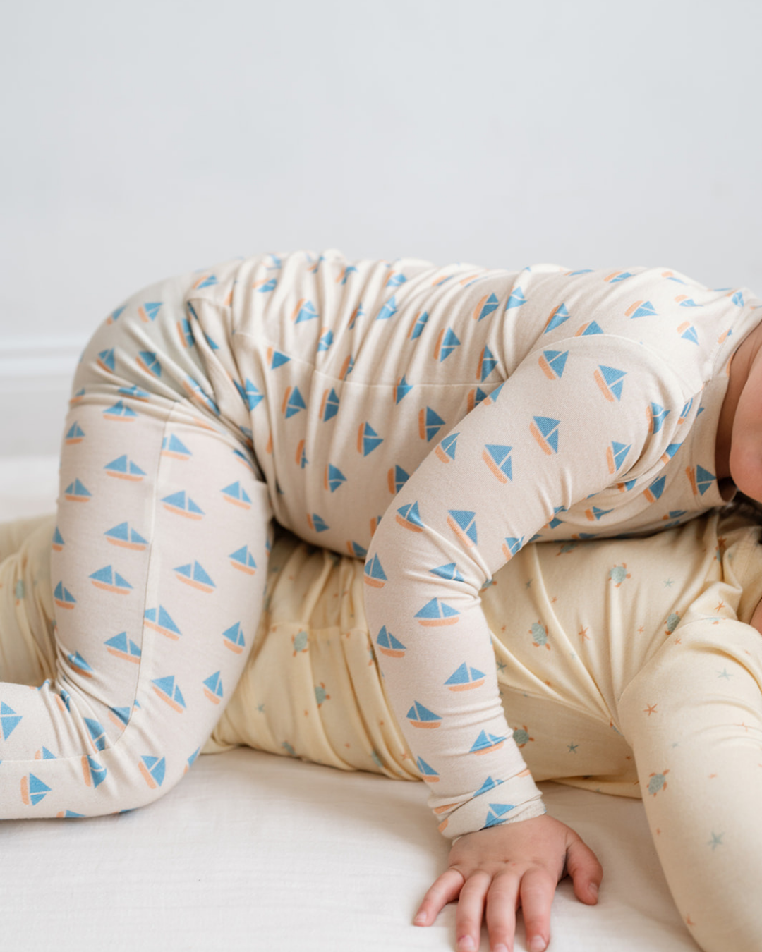 Modal Pajama Set in Sailboats