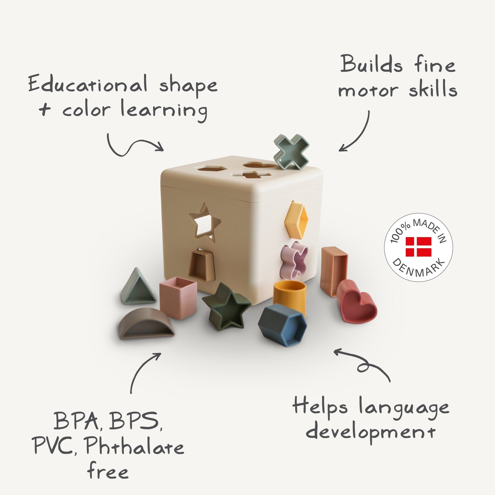 Shape Sorting Box - Tenth & Pine - toys -