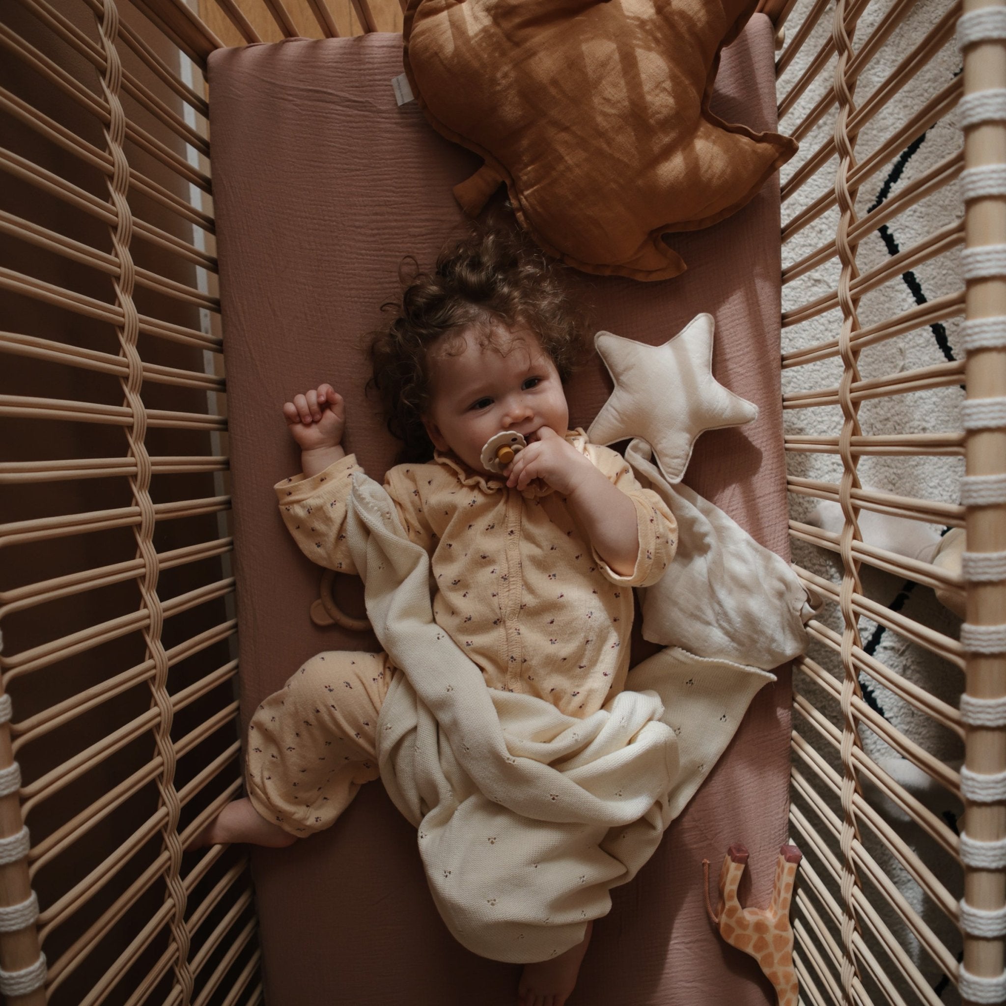 Star Lovey Blanket - Tenth & Pine - Blanket - Fog