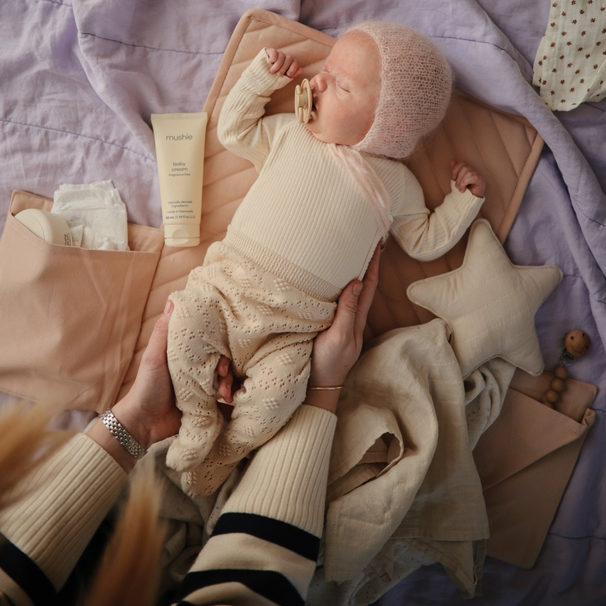 Star Lovey Blanket - Tenth & Pine - Blanket - Fog