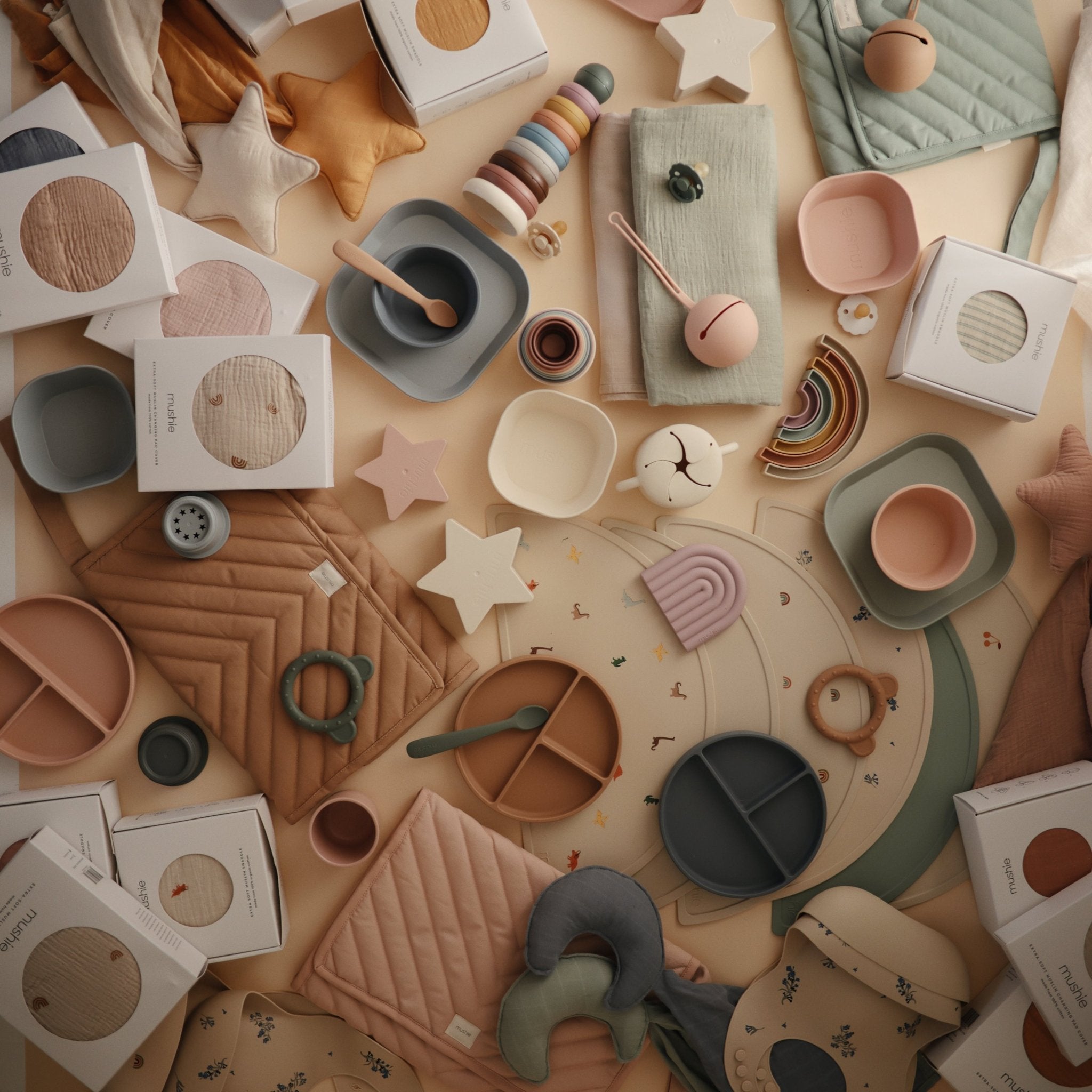 Star Lovey Blanket - Tenth & Pine - Blanket - Fog