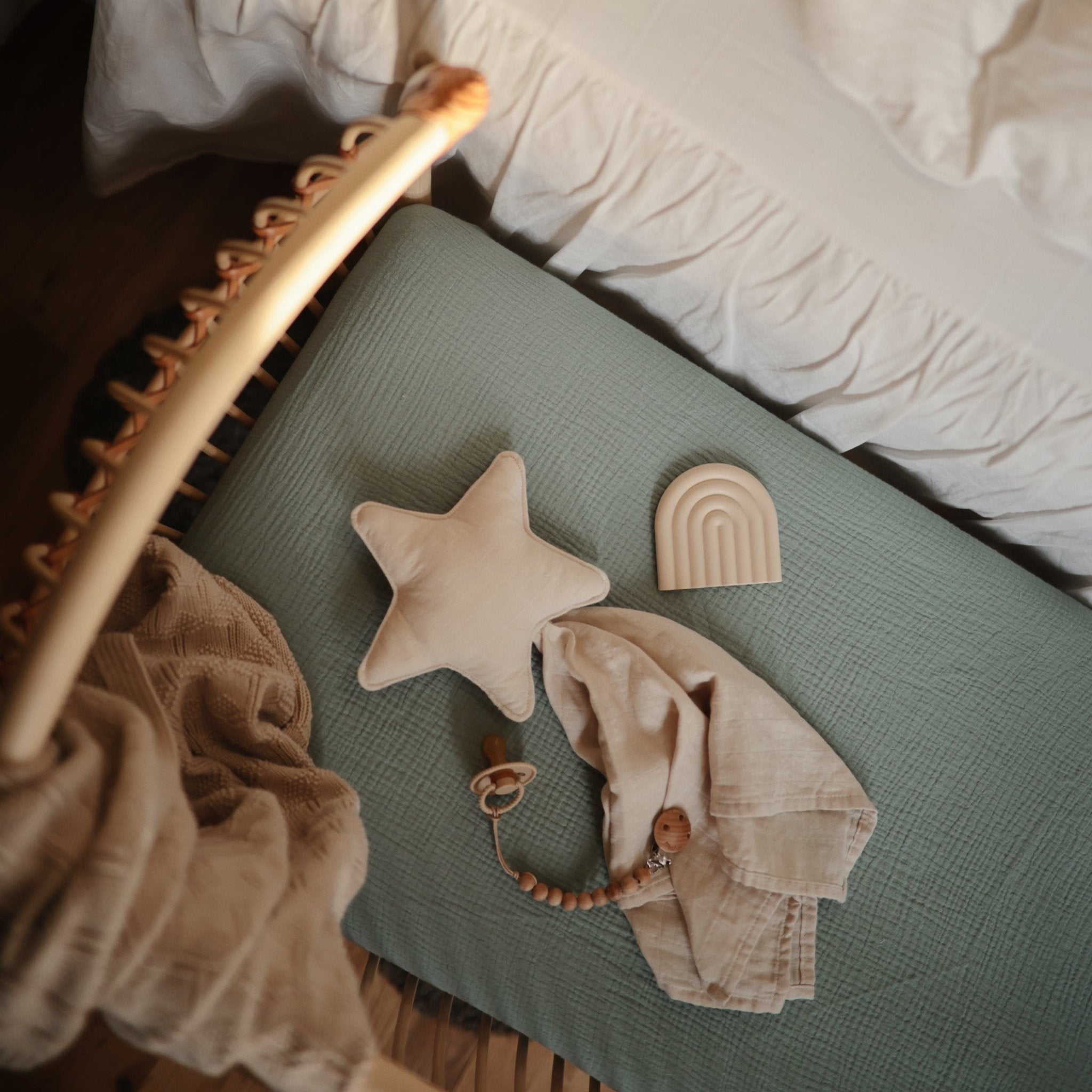 Star Lovey Blanket - Tenth & Pine - Blanket - Fog