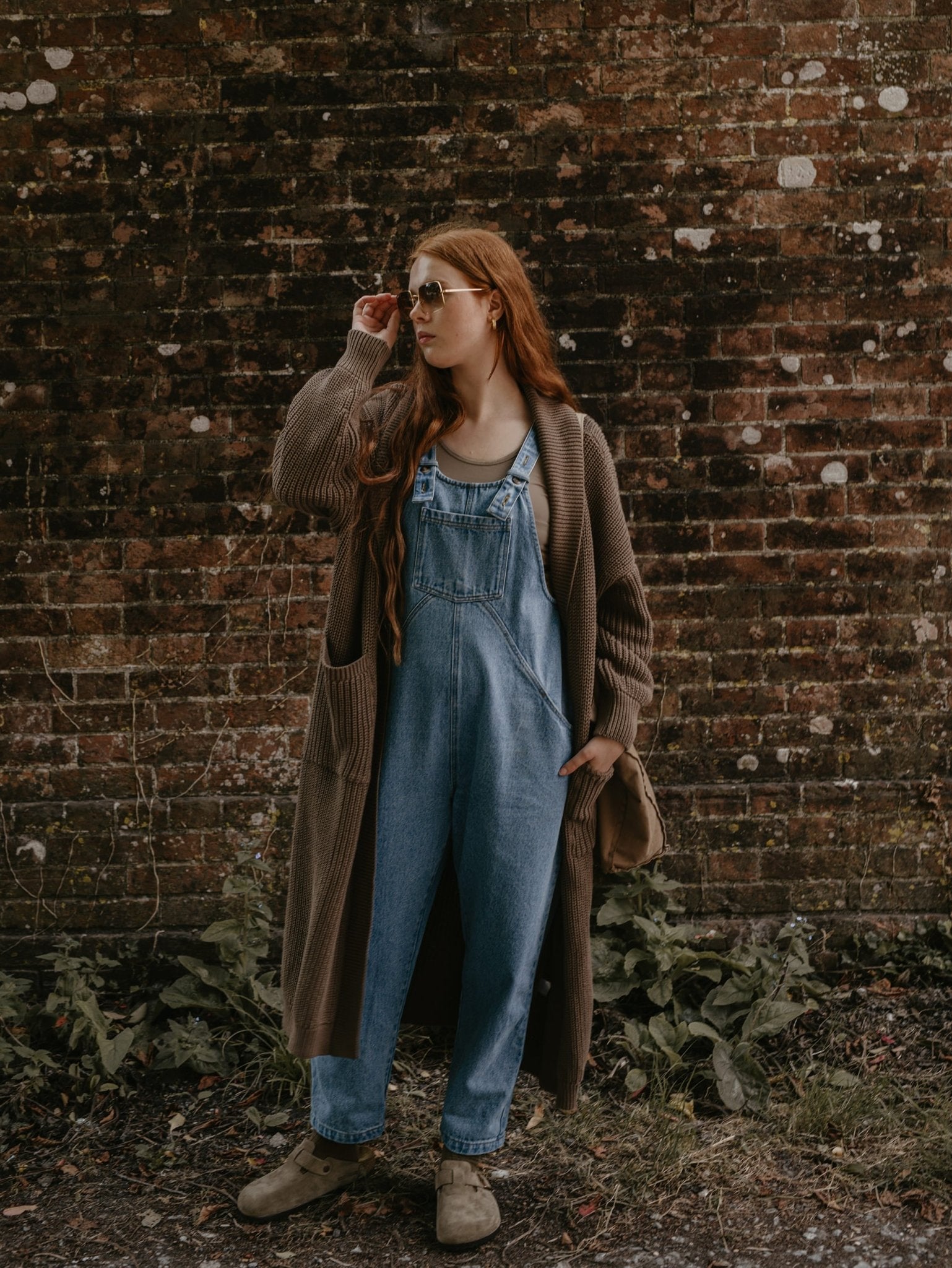 The Oversized Denim Dungaree - Women&