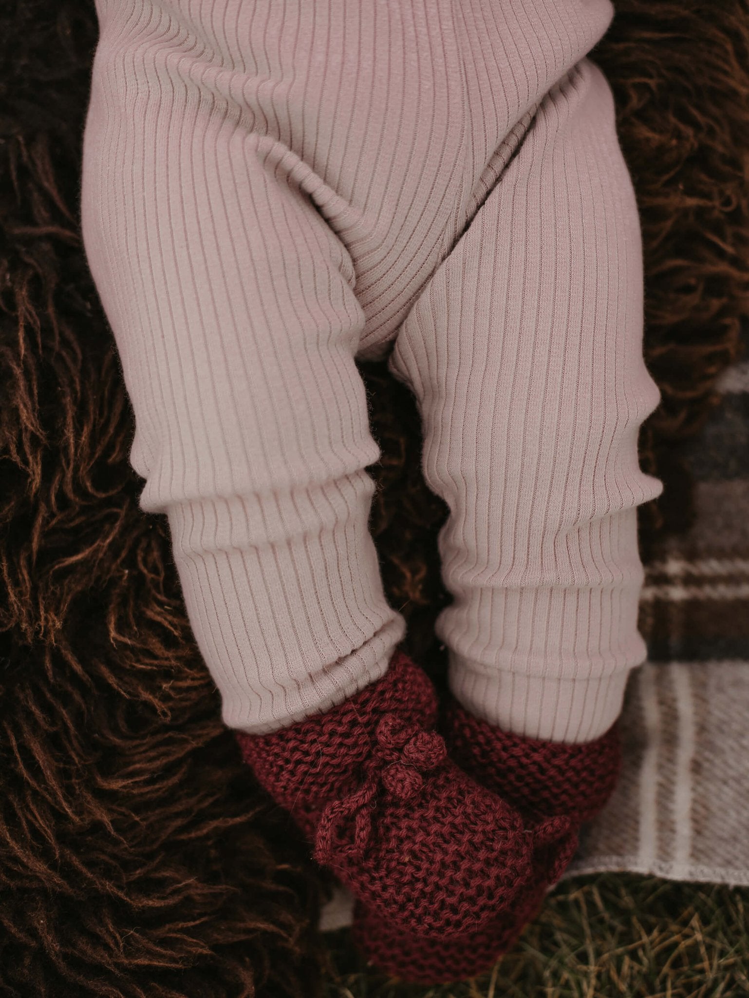 The Ribbed Legging - Tenth & Pine - Leggings - 0 - 3 months - antique rose