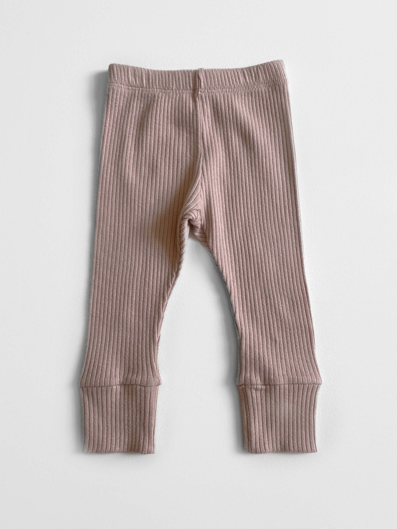 The Ribbed Legging - Tenth & Pine - Leggings - 0 - 3 months - antique rose