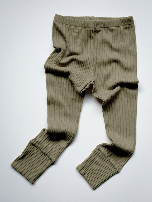The Ribbed Legging - Tenth & Pine - Leggings - 0 - 3 months - cinnamon