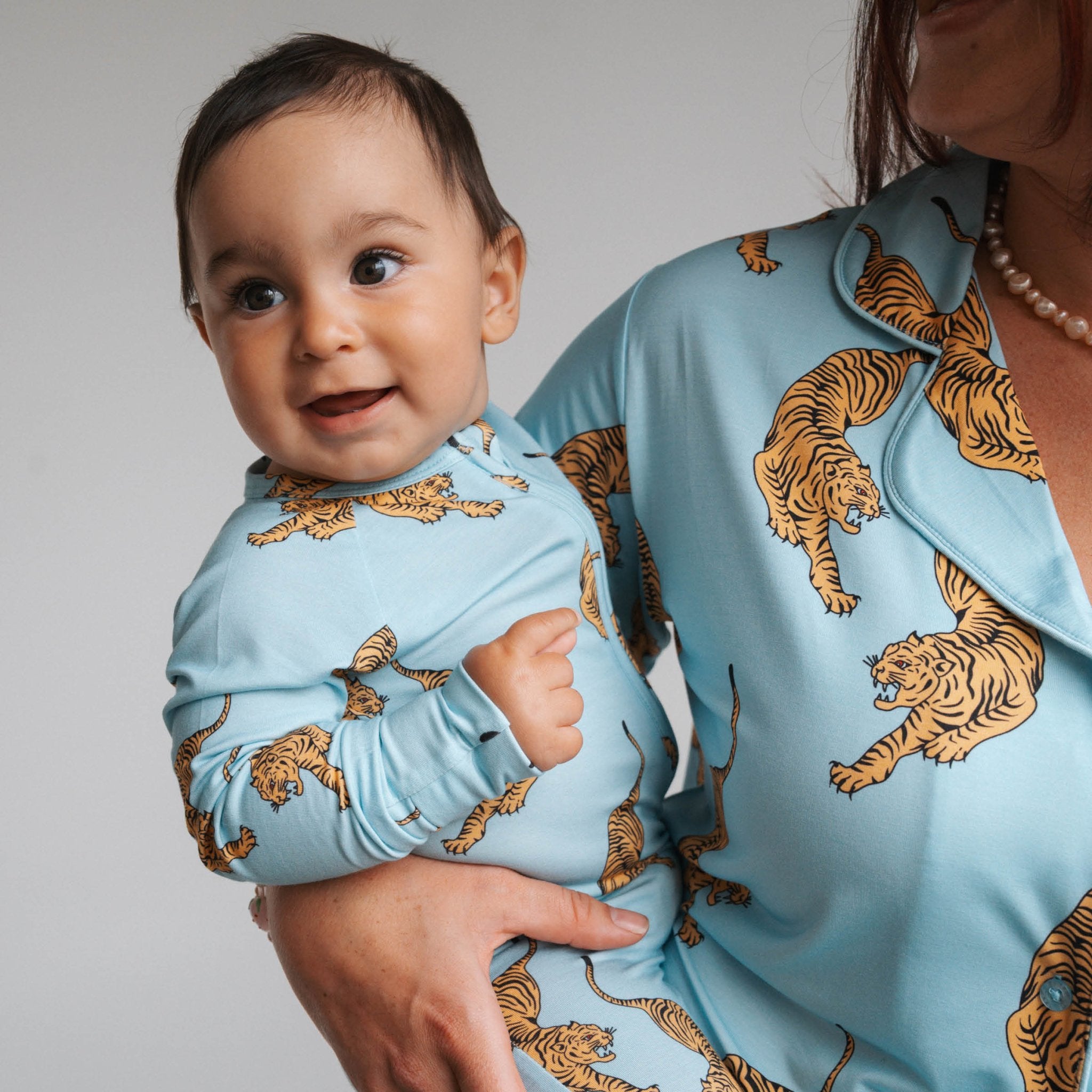 Tigers | Bamboo Zip Romper - Tenth & Pine - Apparel - NB - Brixton.Phoenix