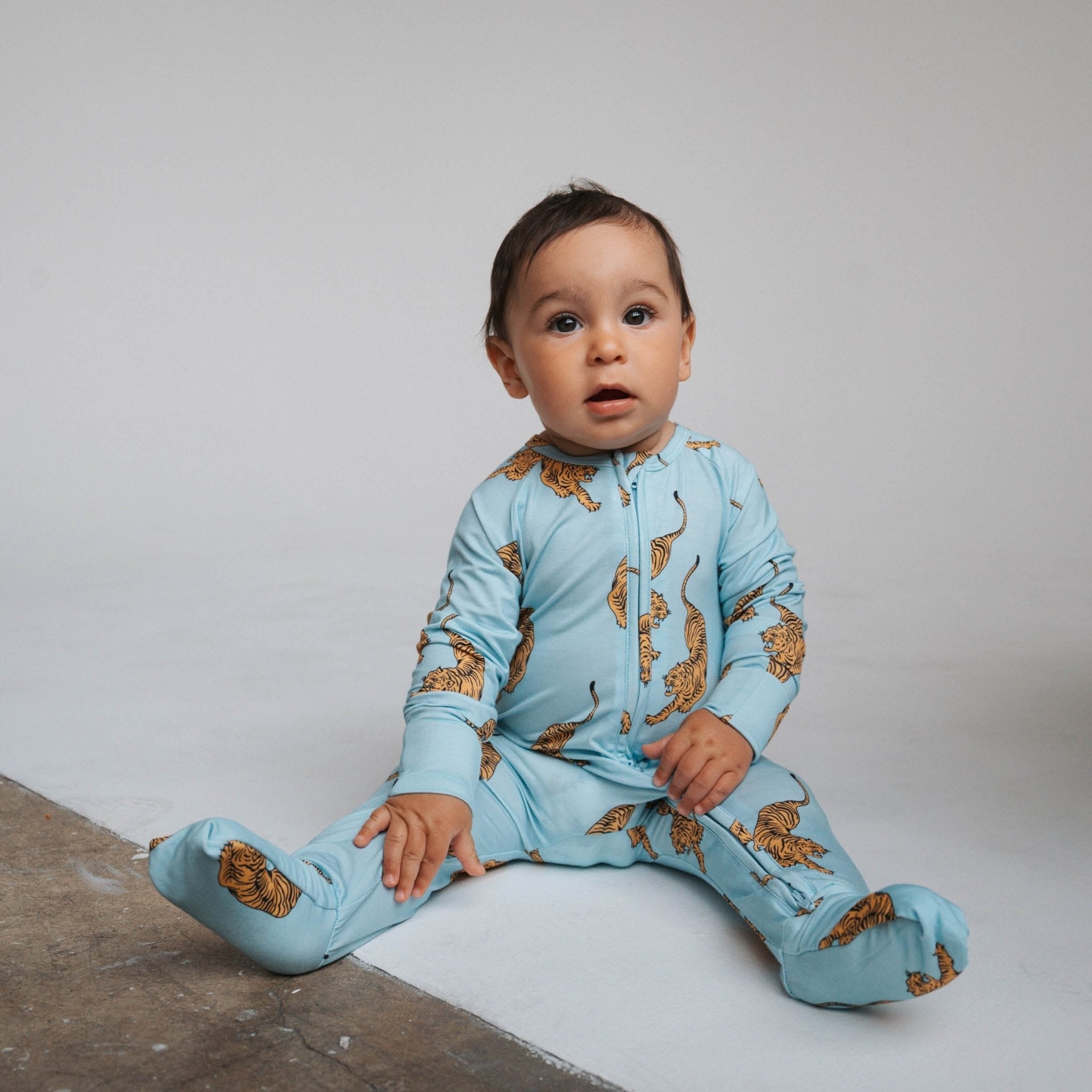 Tigers | Bamboo Zip Romper - Tenth & Pine - Apparel - NB - Brixton.Phoenix
