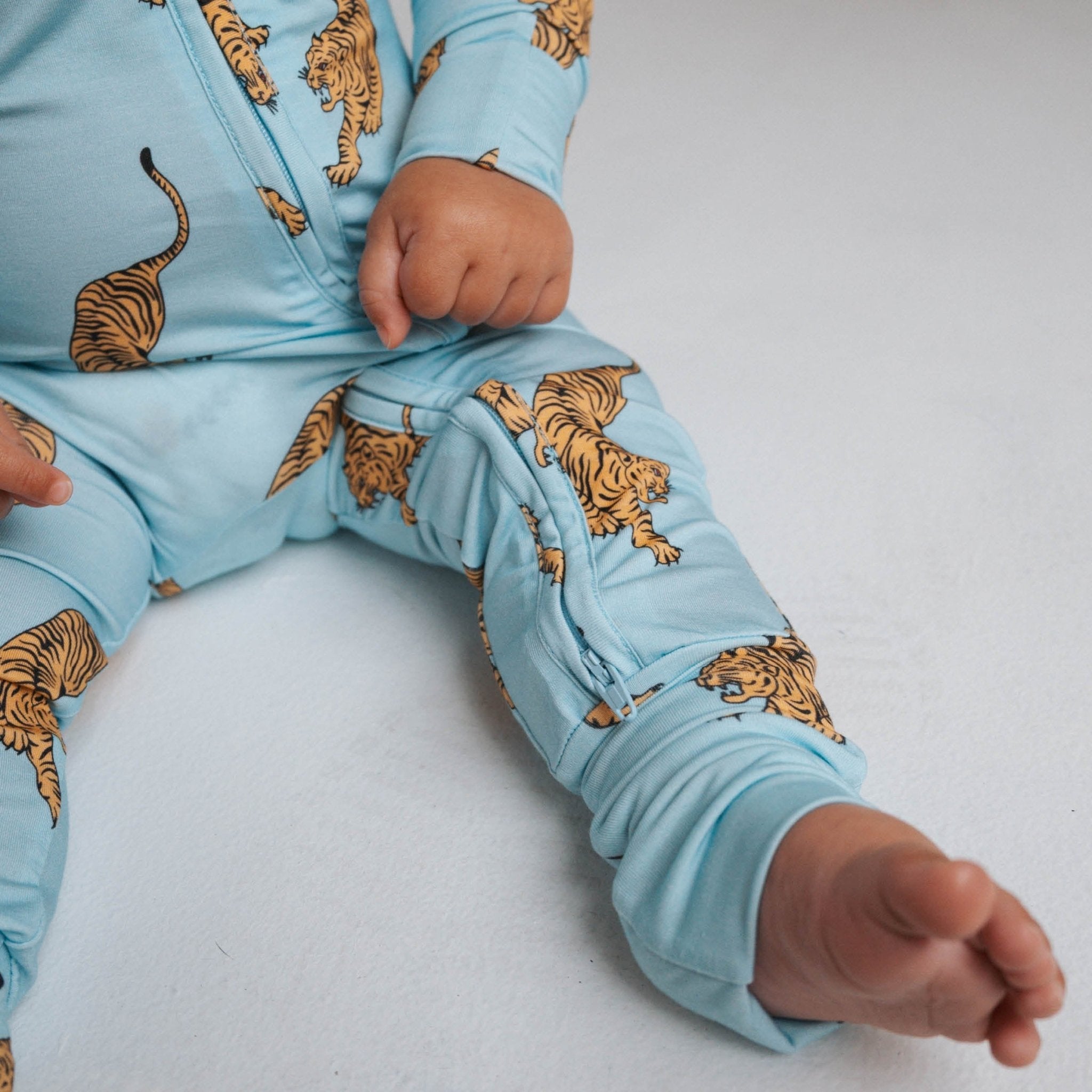 Tigers | Bamboo Zip Romper - Tenth & Pine - Apparel - NB - Brixton.Phoenix