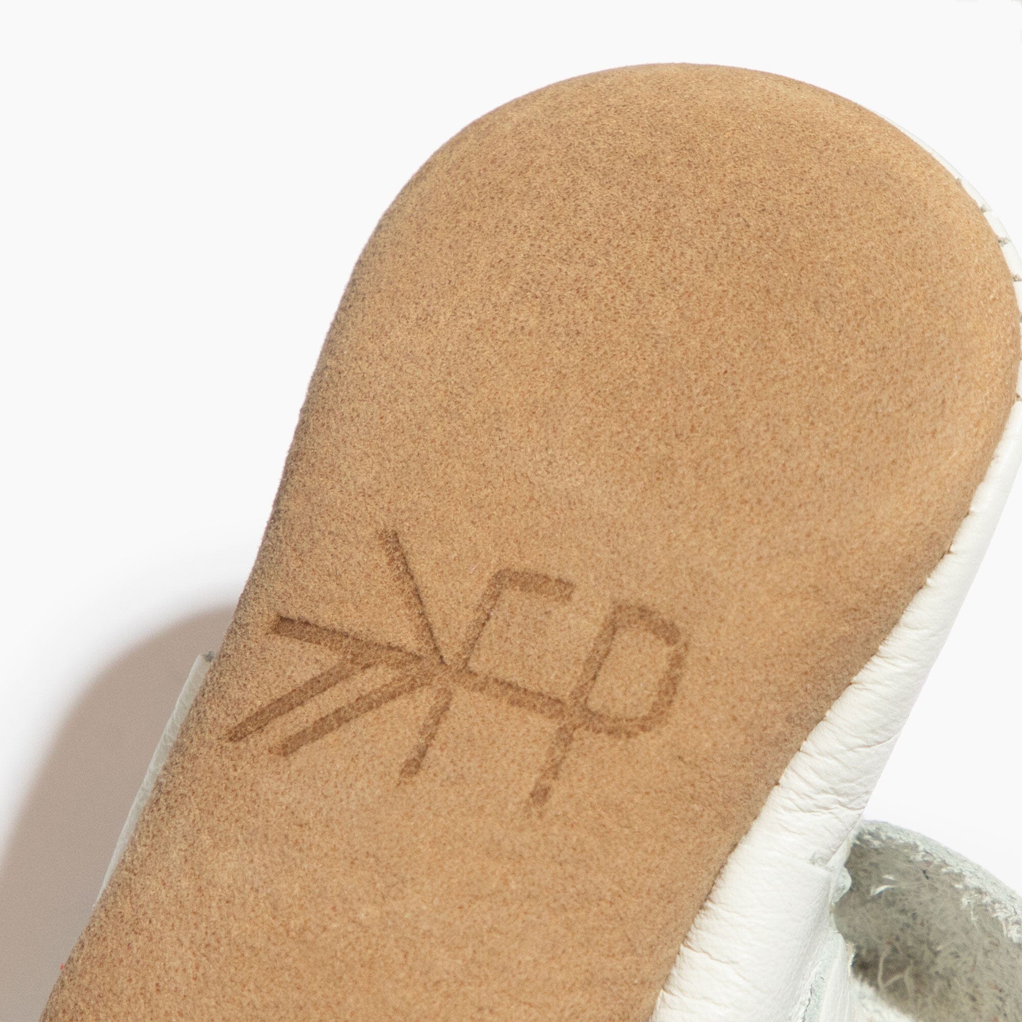 Toasted Bright White Knotted Bow Baby Shoe - Tenth & Pine - Knotted Bow Mocc - Soft Sole - 1