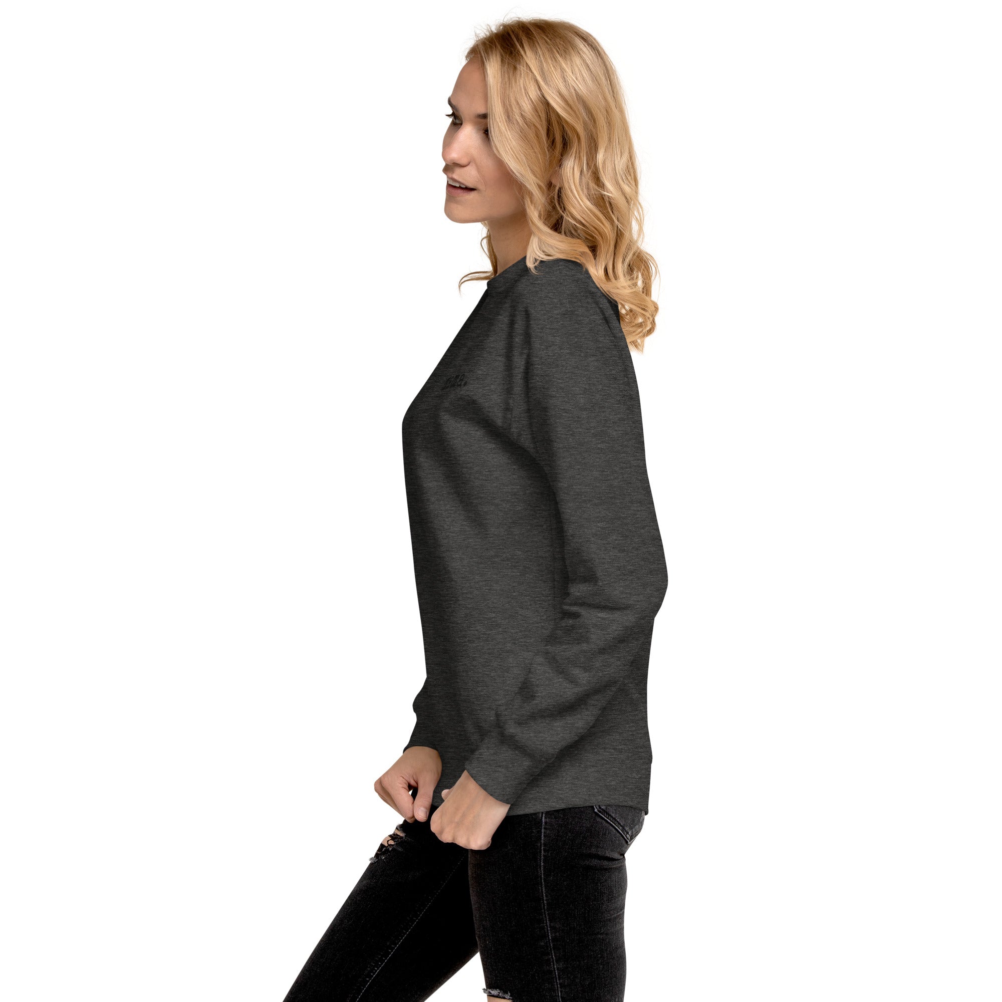 Mama. Embroidered | Premium Adult Sweatshirt - Tenth & Pine - S - Black