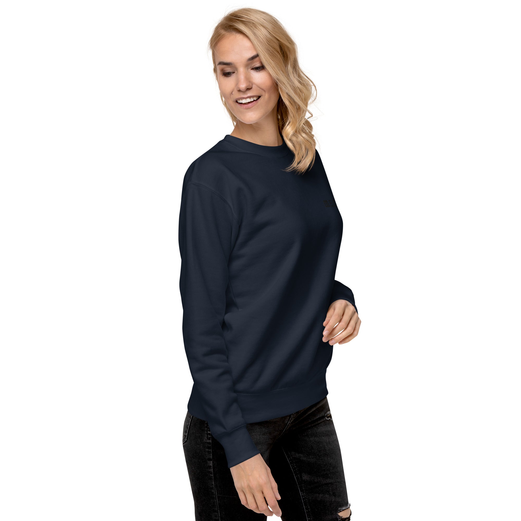 Mama. Embroidered | Premium Adult Sweatshirt - Tenth & Pine - S - Black
