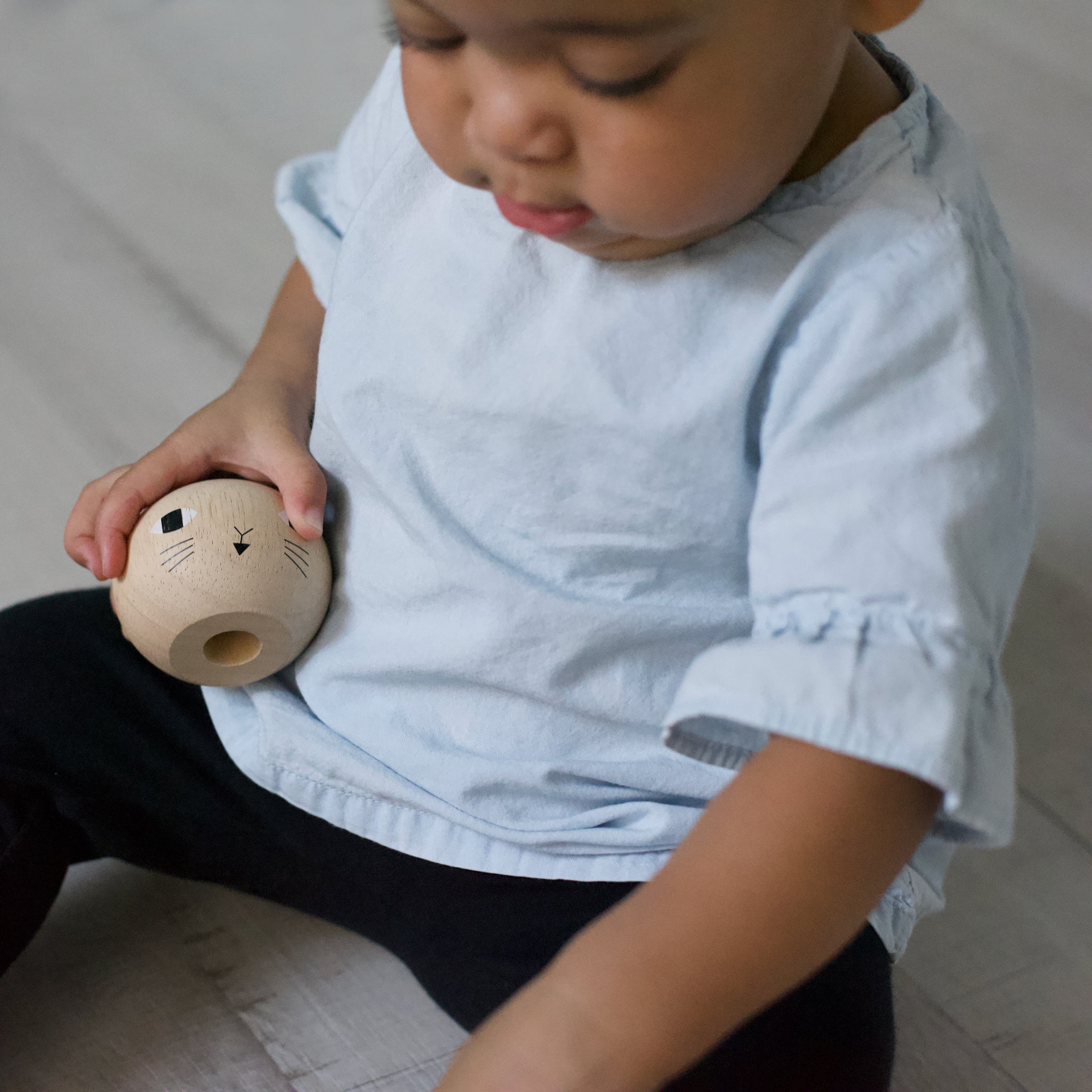 Wood Stacker - Cat - Tenth & Pine - Wooden Toys -