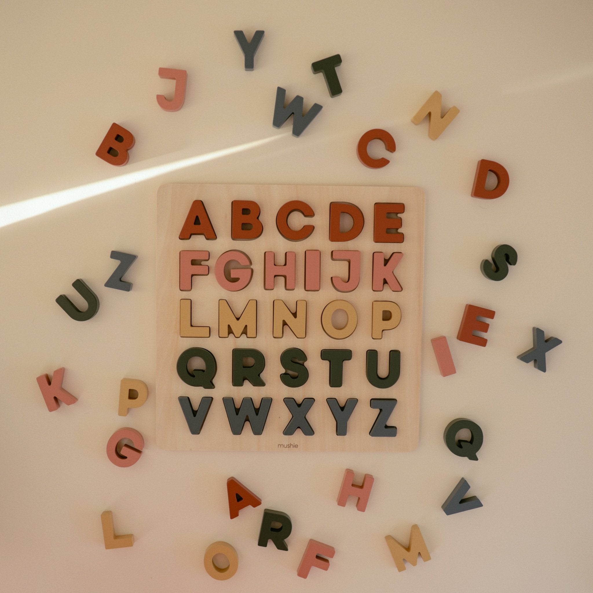 Wooden Alphabet Puzzle - Tenth & Pine - Wooden Puzzle -