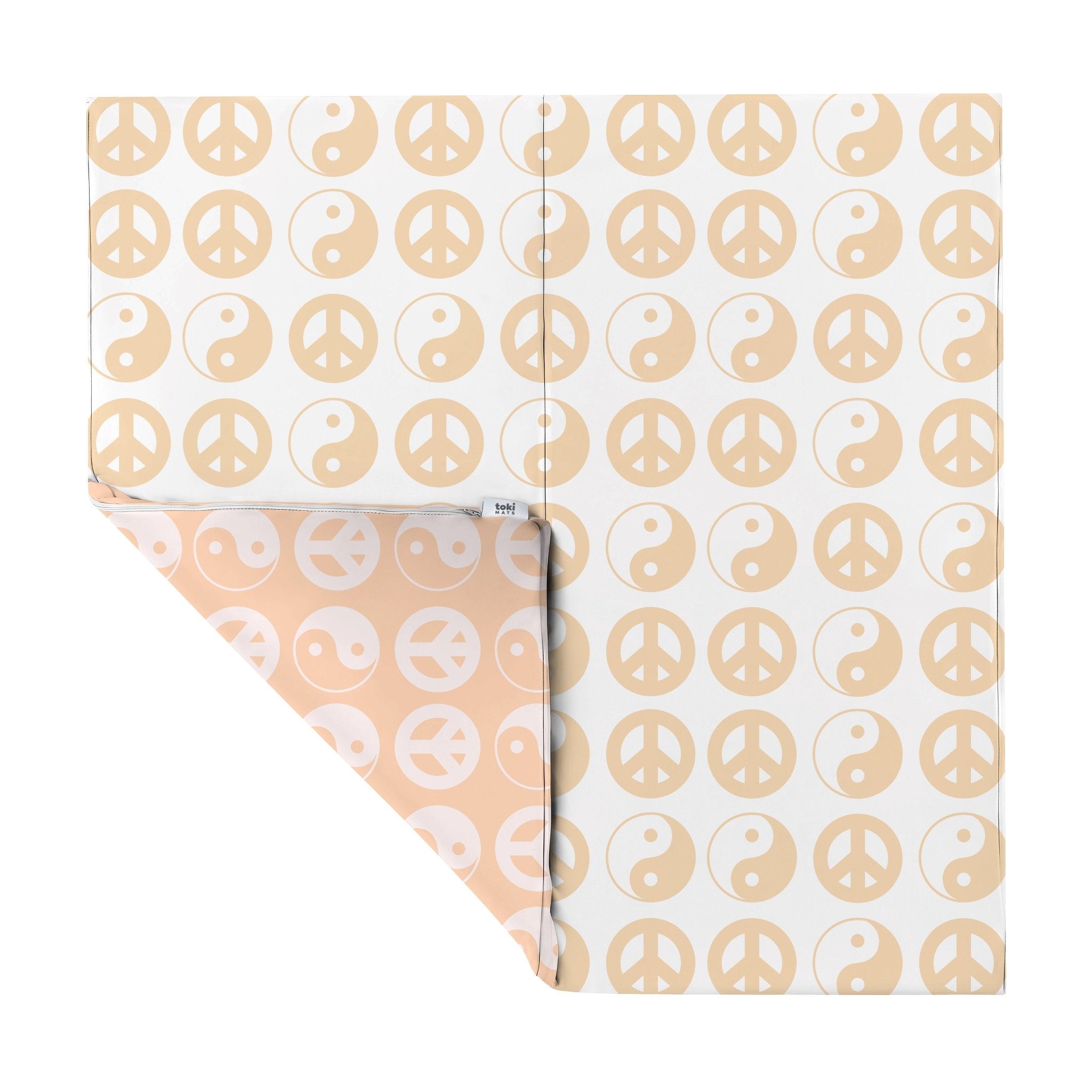 Yin Yang Vegan Leather Mat - Tenth & Pine - Vegan Leather Padded Mat - Mega