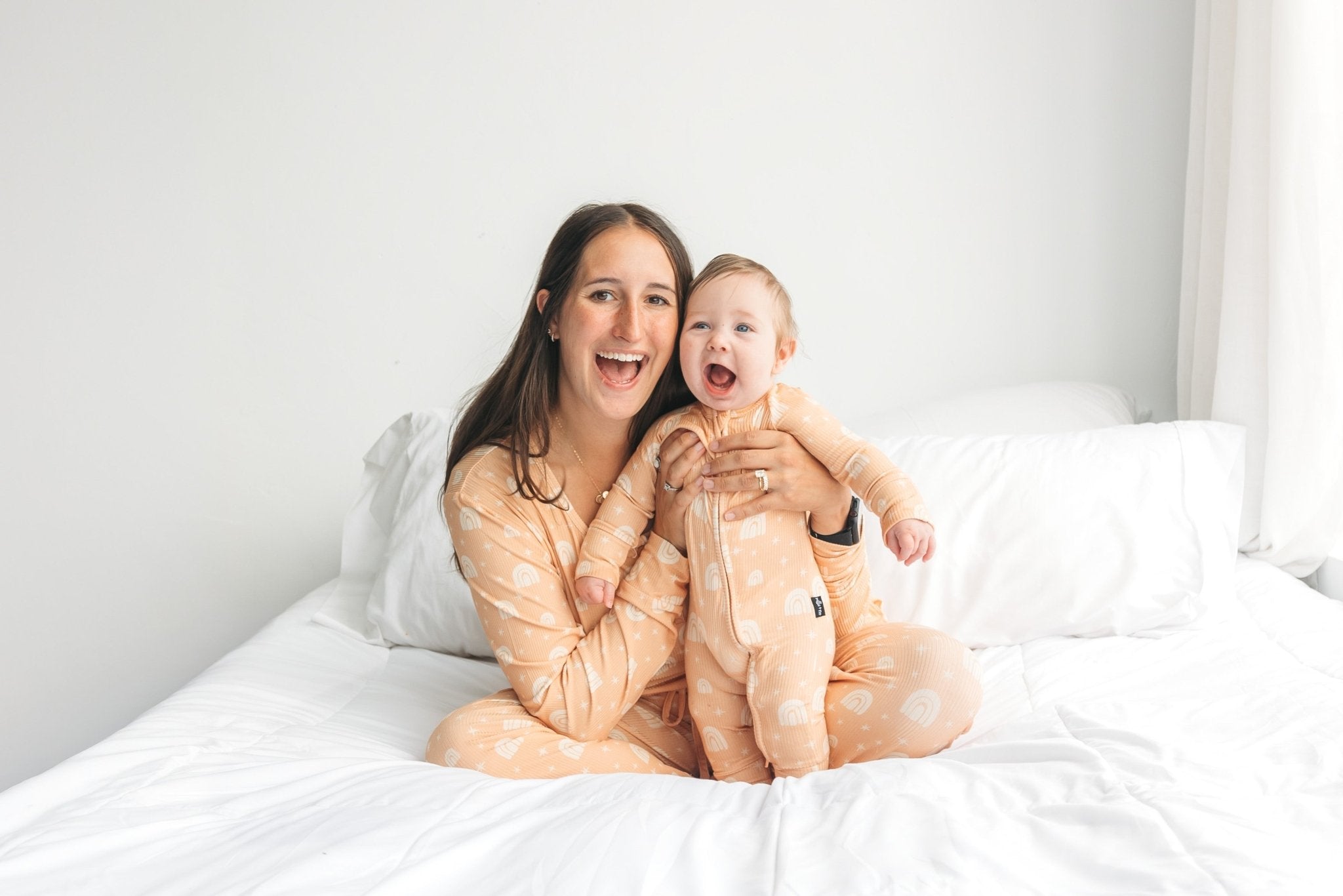 ZIP ROMPER - Rainbow Ribbed - Tenth & Pine - zip rompers - ribbed - 0/3m