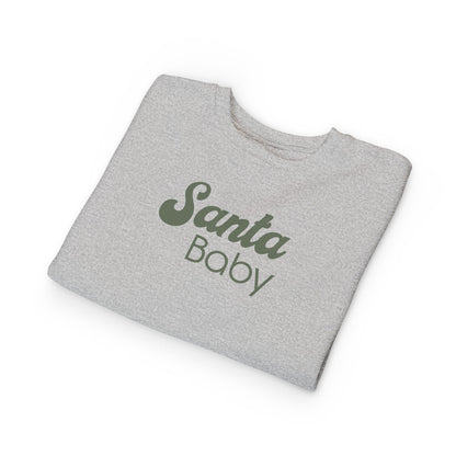 Santa Baby (Olive) | Toddler Fleece Sweatshirt