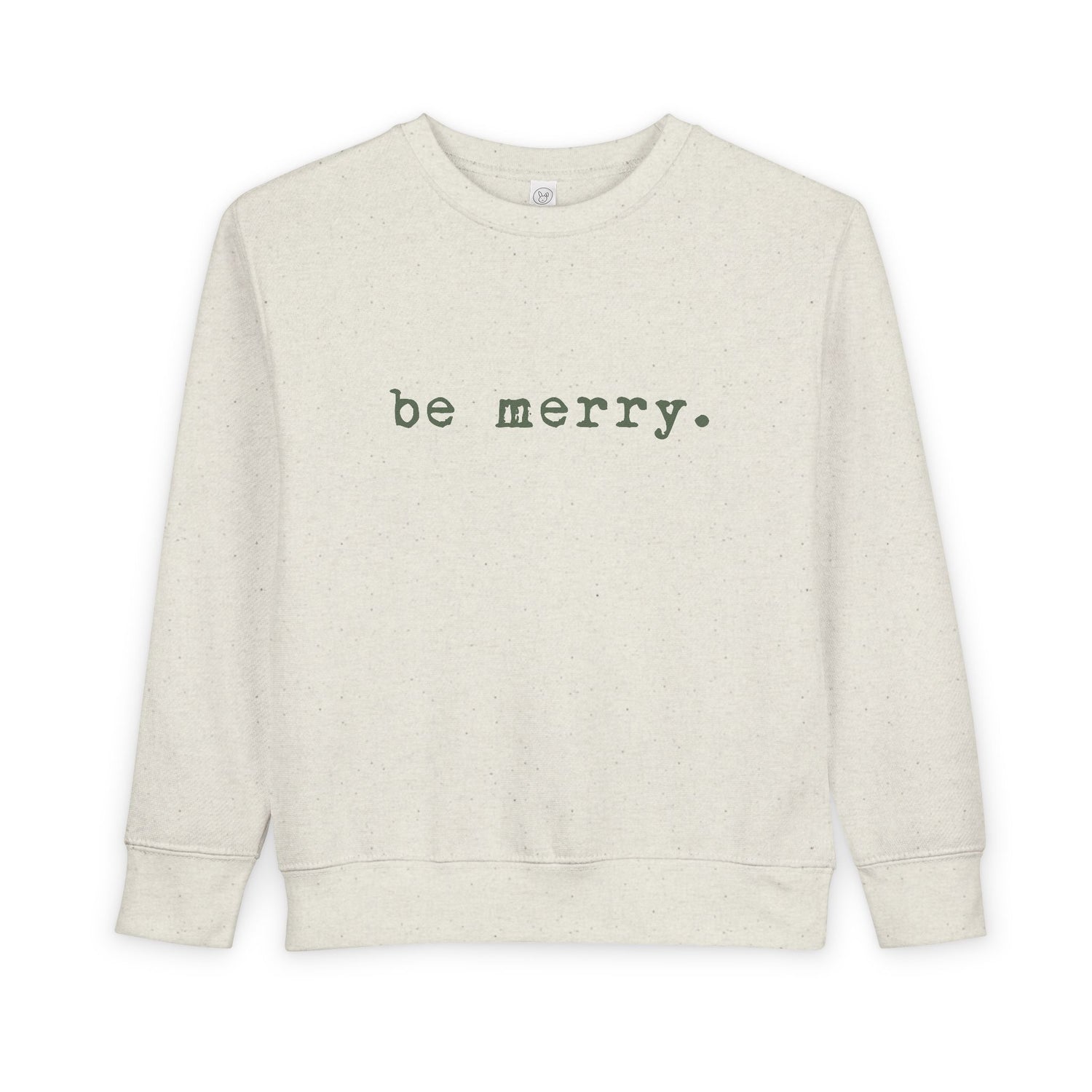 Be Merry (Olive) | Toddler Fleece Sweatshirt