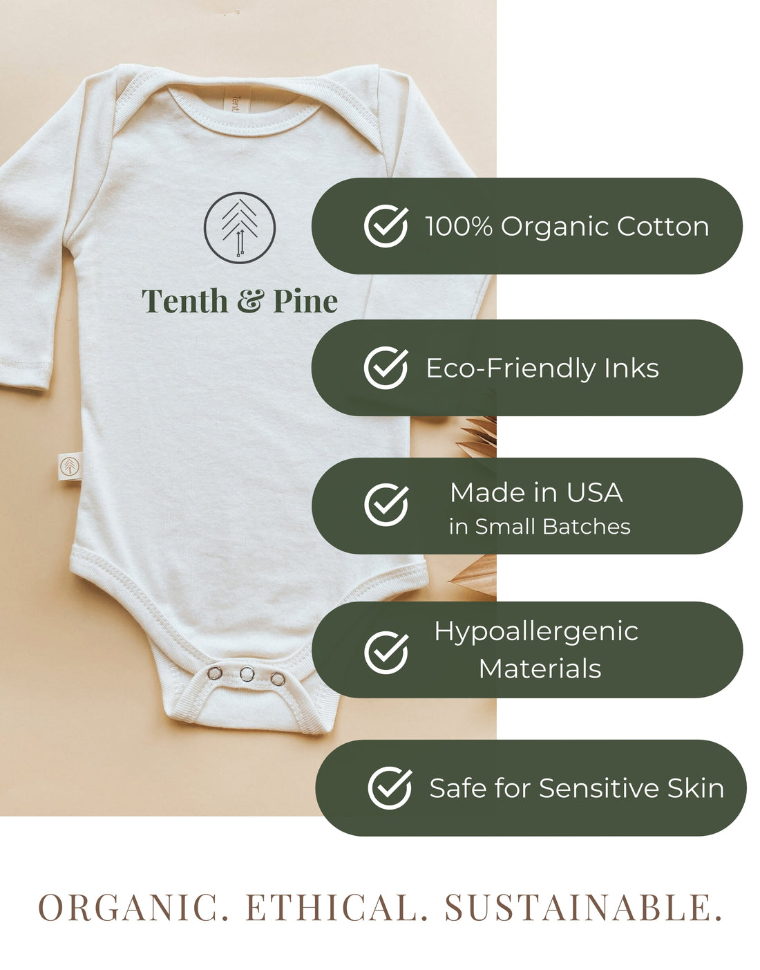 Promoted to Uncle Organic Baby Bodysuit
