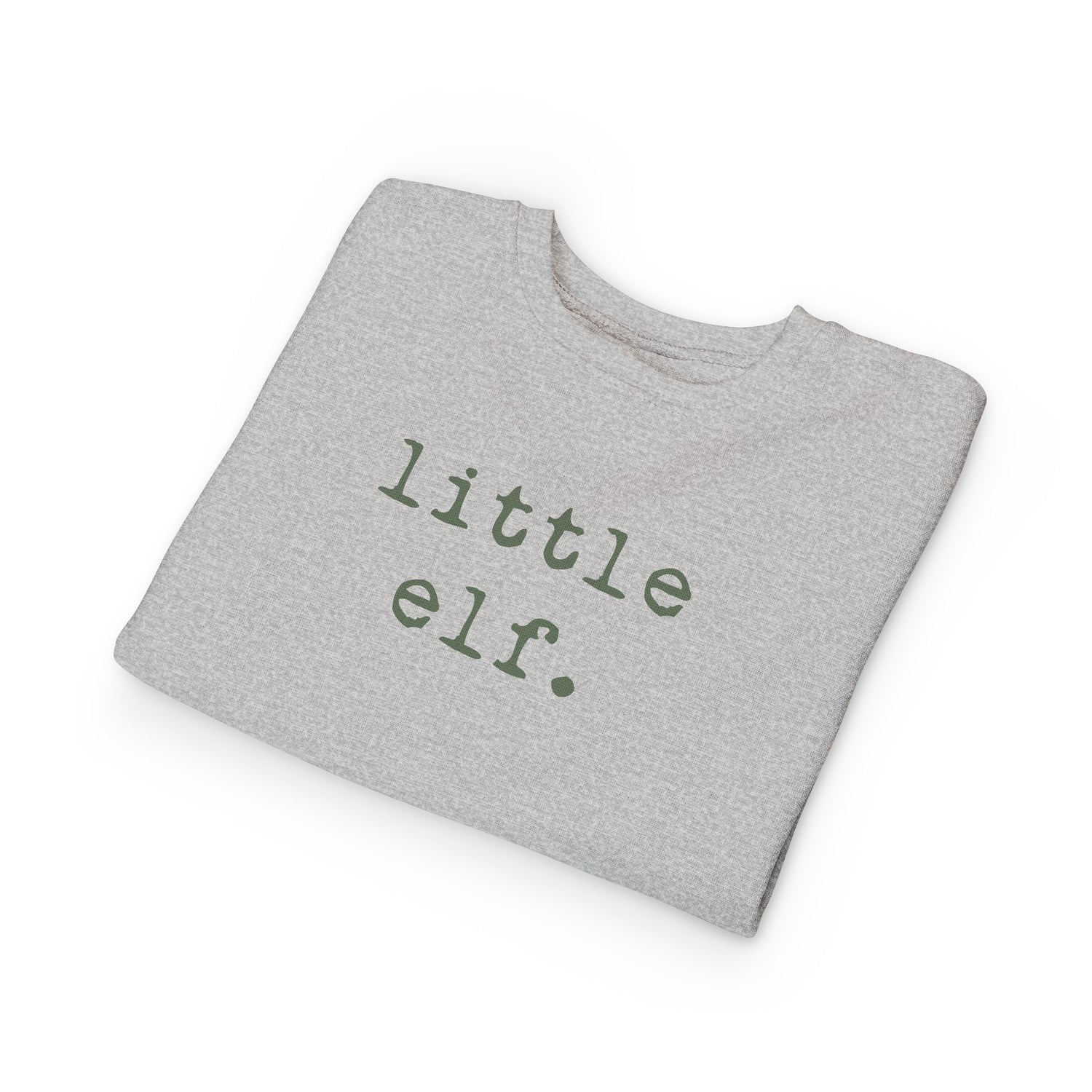 Little Elf (Olive) | Toddler Fleece Sweatshirt