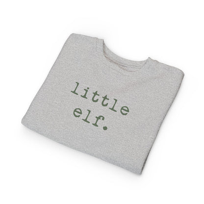 Little Elf (Olive) | Toddler Fleece Sweatshirt