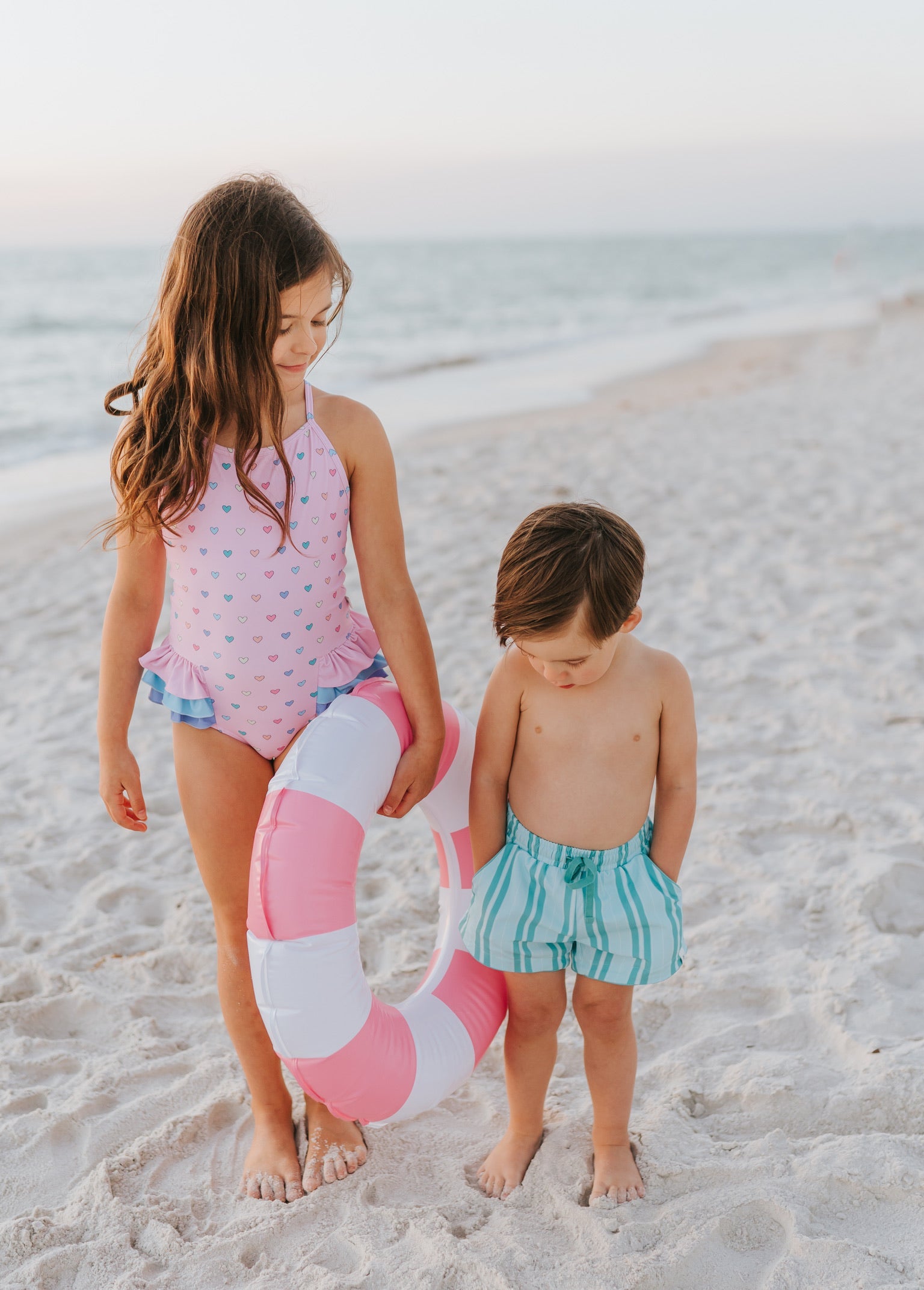 Candyland Stripe Swim Shorts