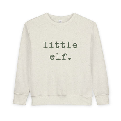 Little Elf (Olive) | Toddler Fleece Sweatshirt
