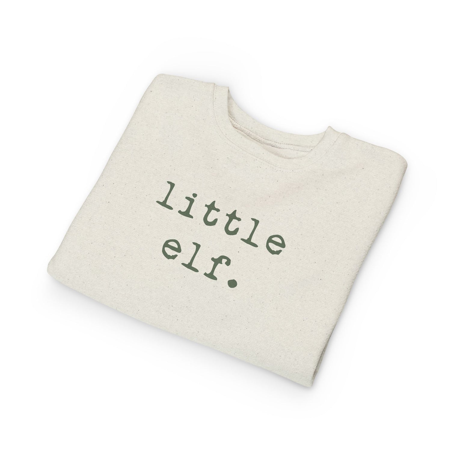 Little Elf (Olive) | Toddler Fleece Sweatshirt