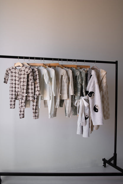 Bamboo Zip Pajamas | Retro Floral